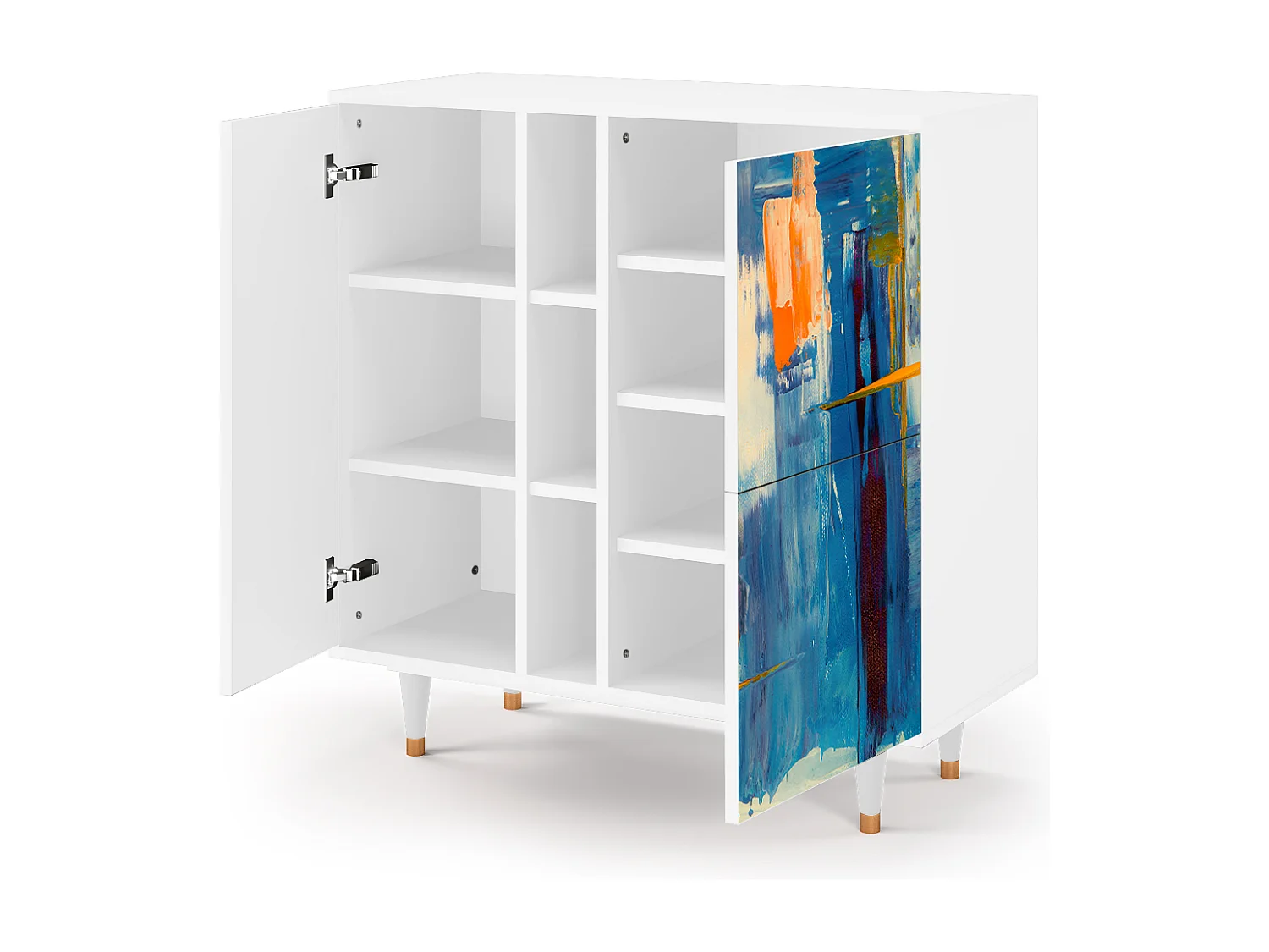 Credenza - 94х96х41 cm - BS5 - Abstract Expressionism, Bianco
