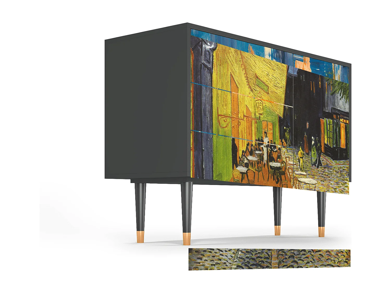 Dressoir - 115х84х41 cm - S3 - Café Terrace at Night, Antraciet