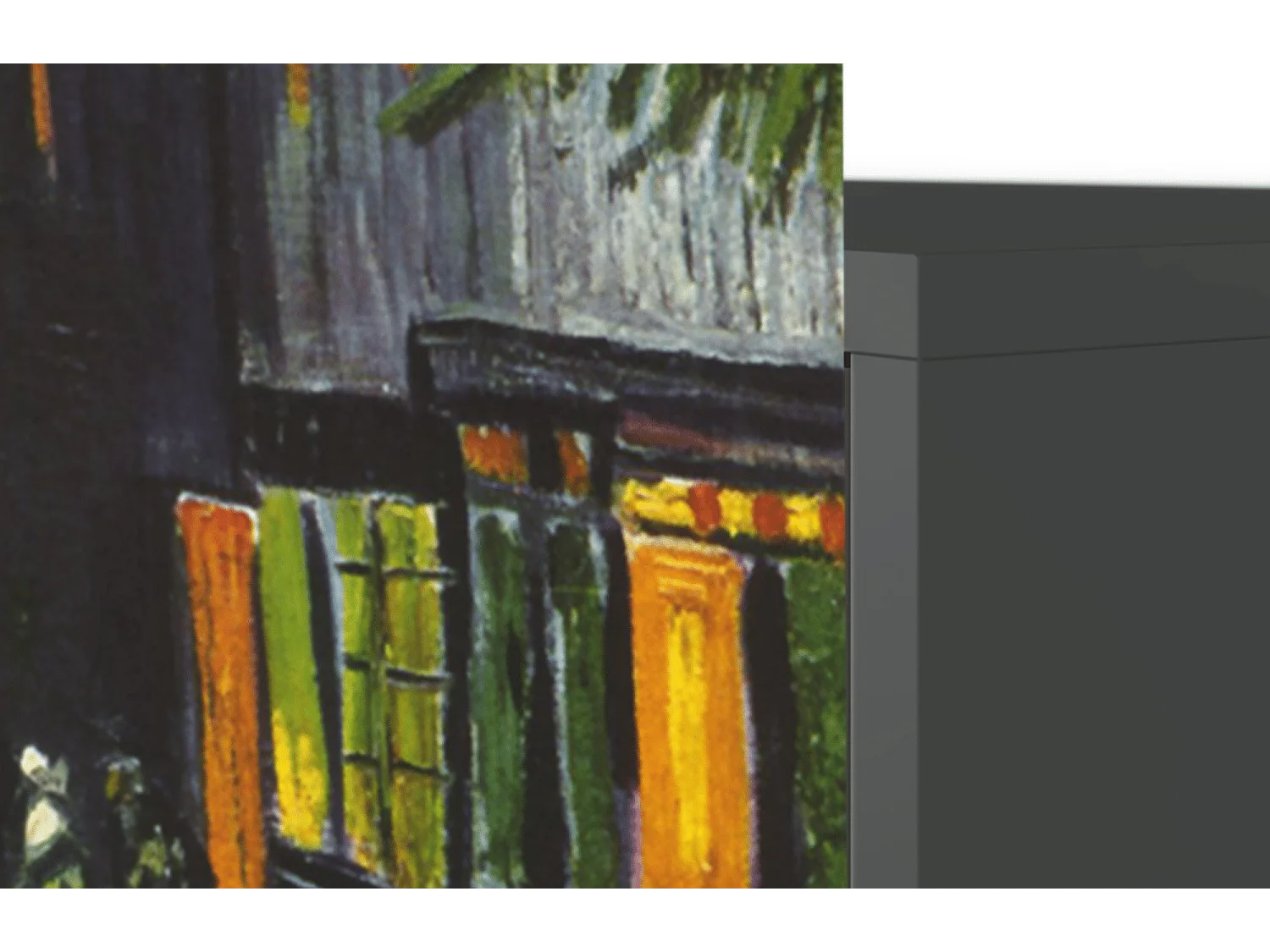 Kredens - 115х84х41 cm - S3 - Café Terrace at Night, Antracyt