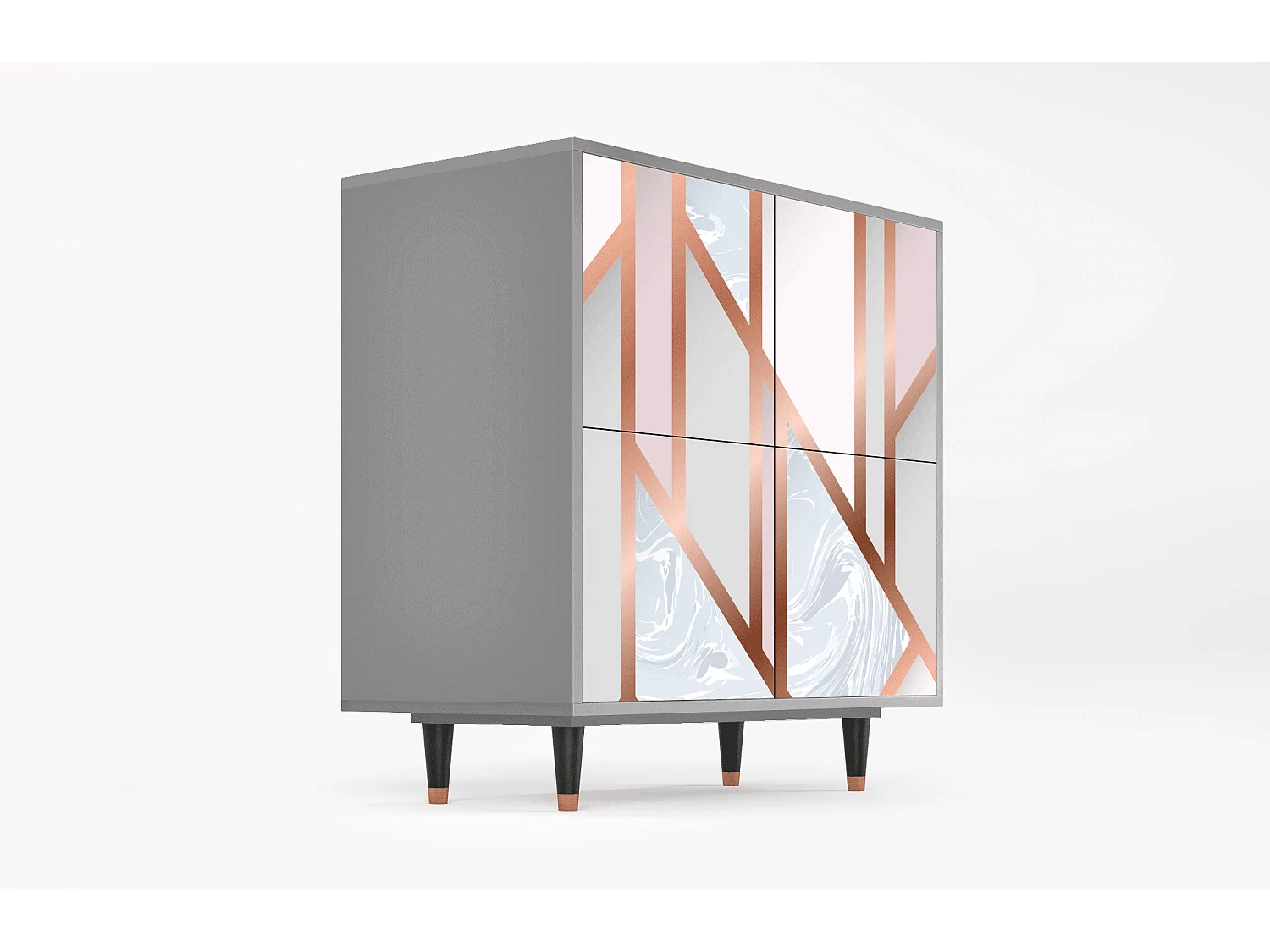 Buffet - 94x96x48 cm - BS3 - Champagne Story, Gris