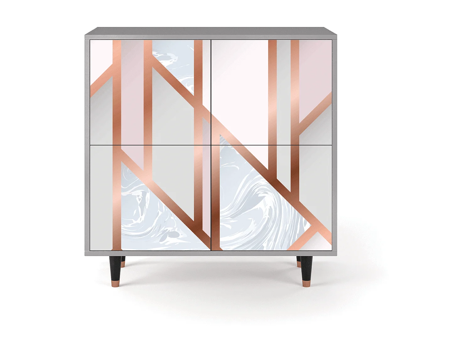 Dressoir - 94x96x48 cm - BS3 - Champagne Story, Grijs