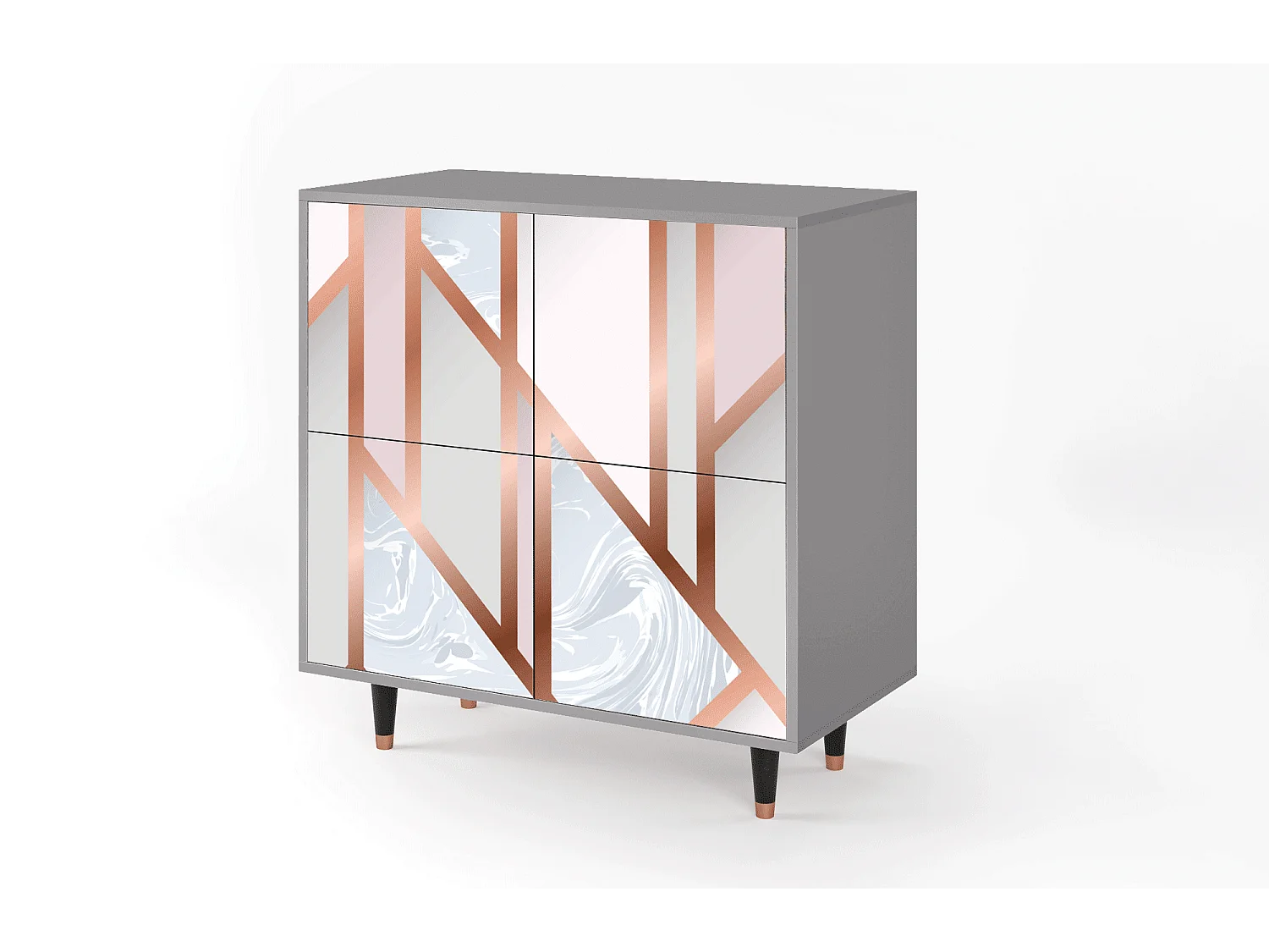 Credenza - 94x96x48 cm - BS3 - Champagne Story, Grigio