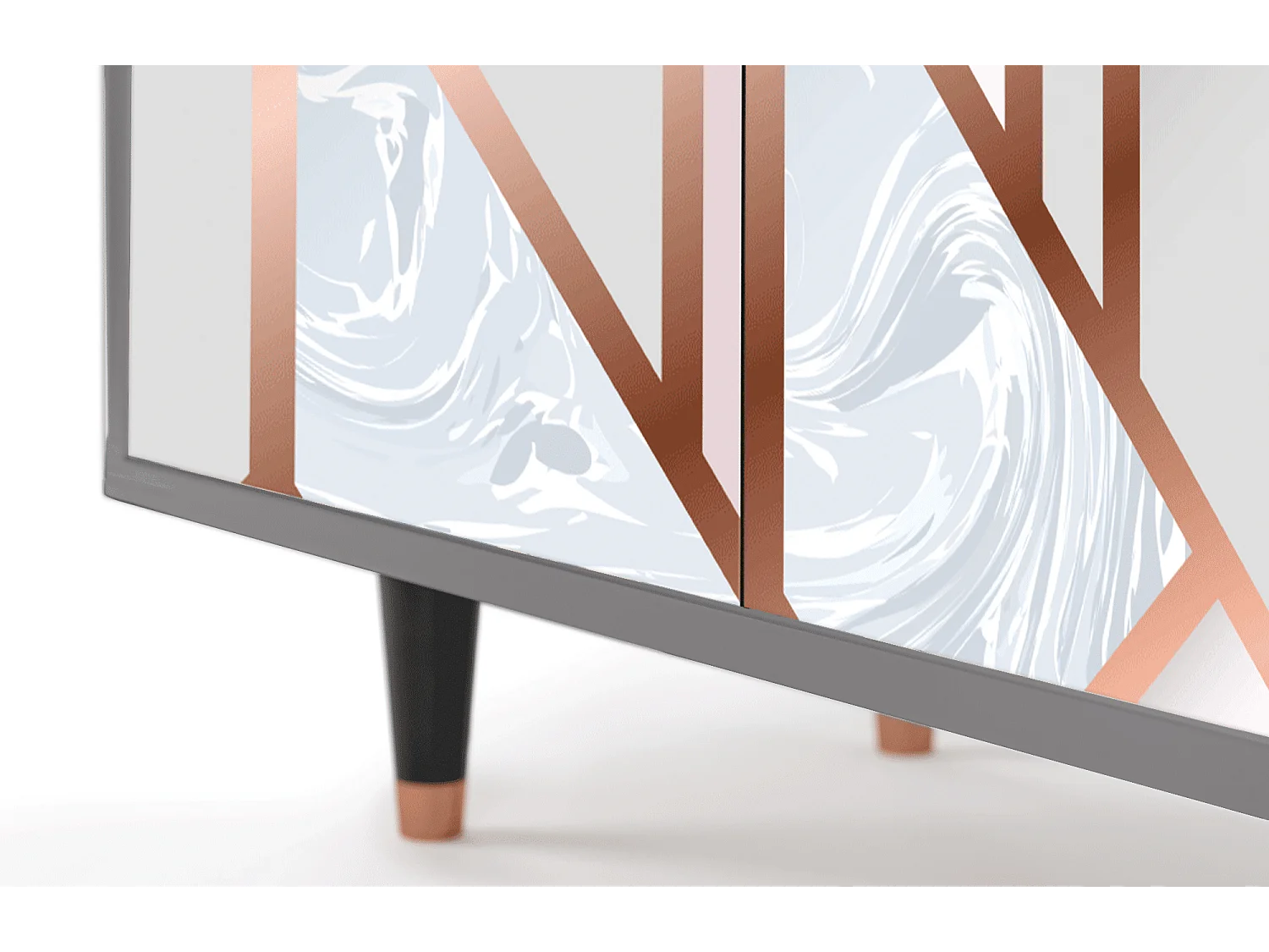 Credenza - 94x96x48 cm - BS3 - Champagne Story, Grigio