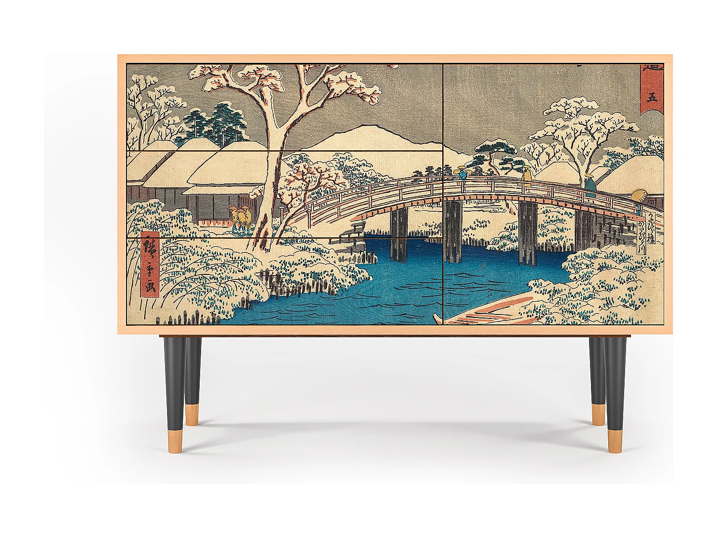Buffet - 115х84х41 cm - S3 - Katabira River, Noyer