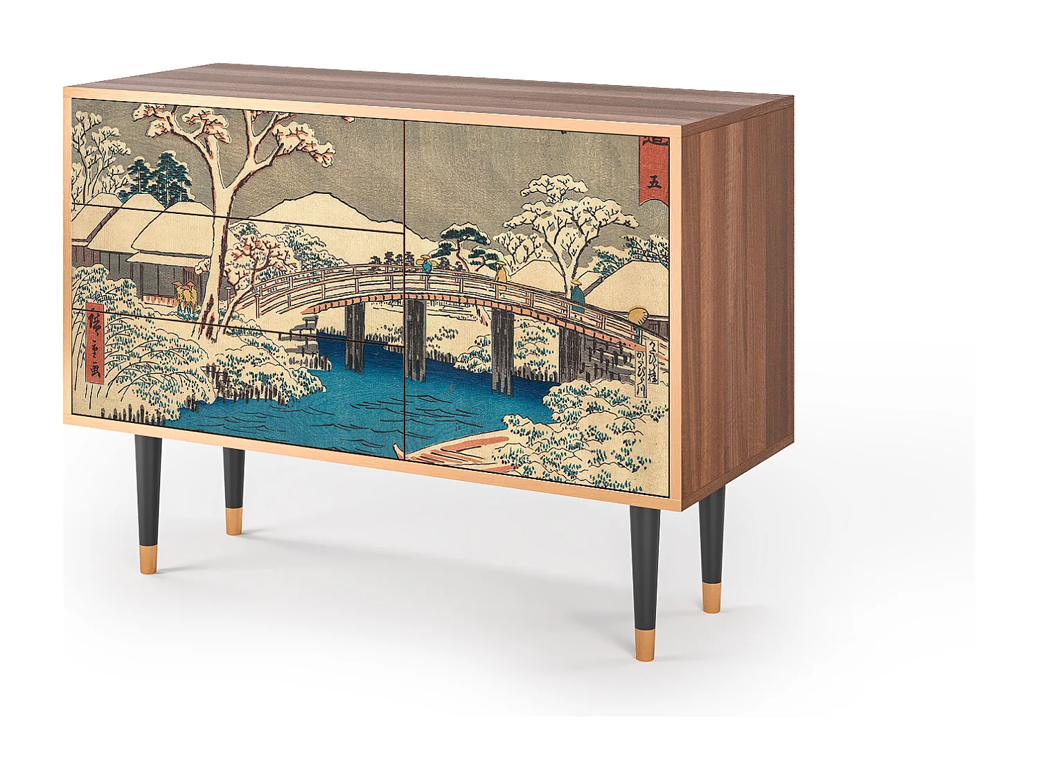 Buffet - 115х84х41 cm - S3 - Katabira River, Noyer