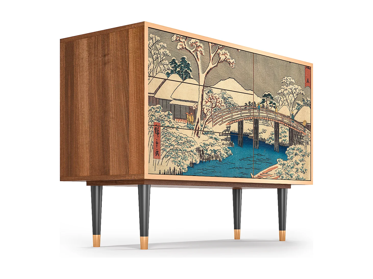 Buffet - 115х84х41 cm - S3 - Katabira River, Noyer