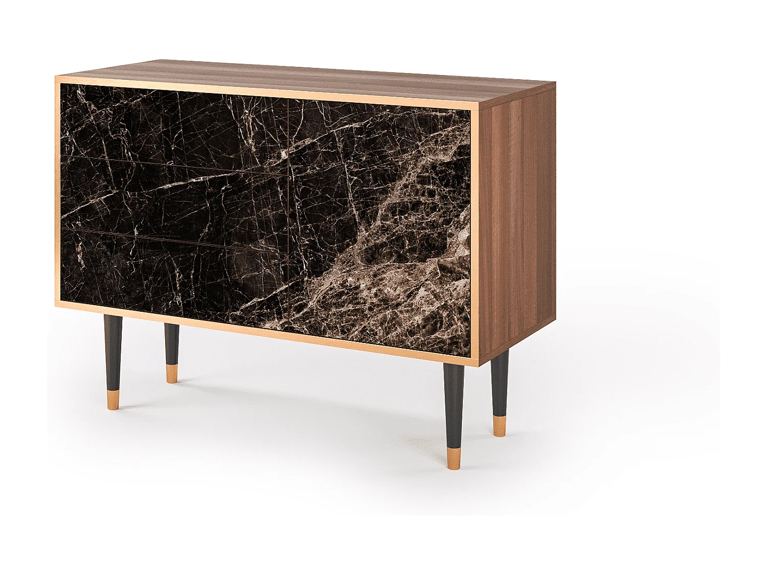 Sideboard - 115х84х41 cm - S3 - Night Abyss, Walnuss