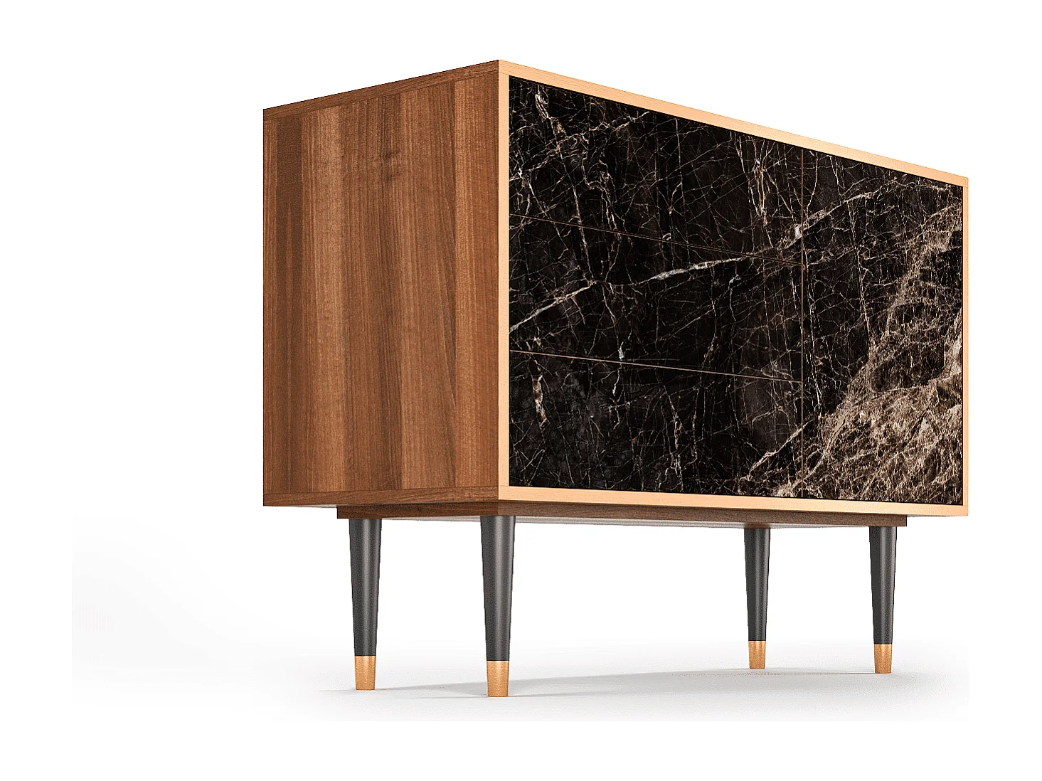 Sideboard - 115х84х41 cm - S3 - Night Abyss, Walnuss