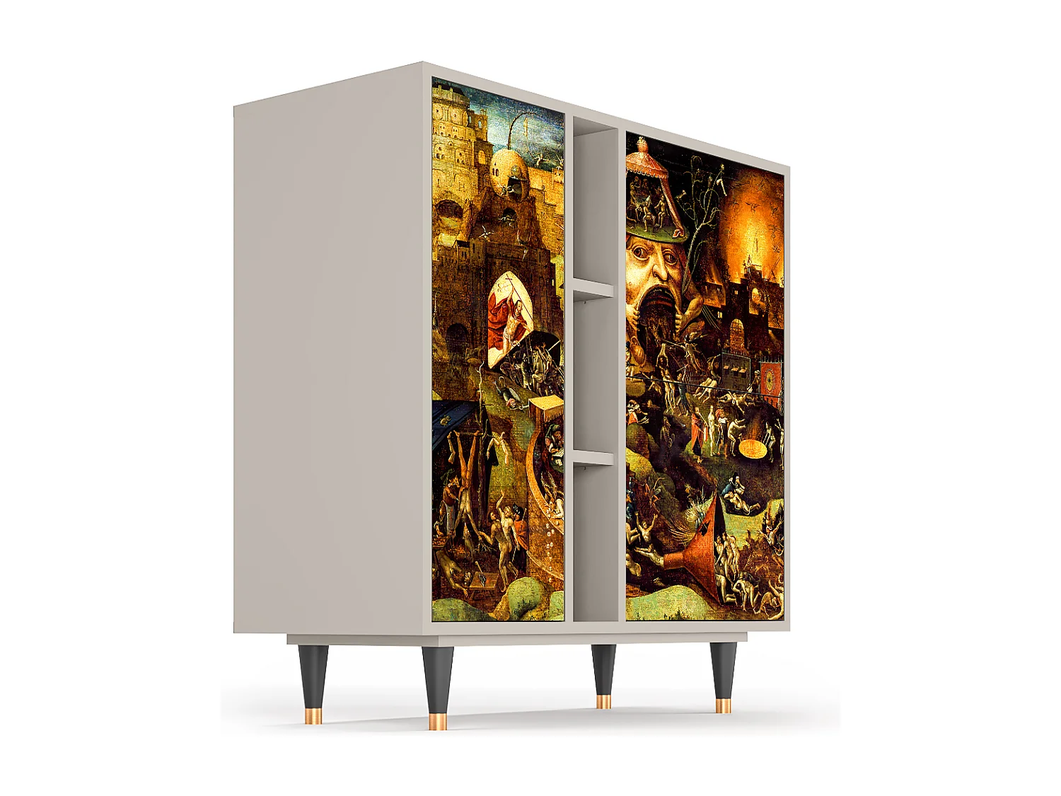 Kredens - 94х96х41 cm - BS5 - Christ in Limbo, Piaskowy