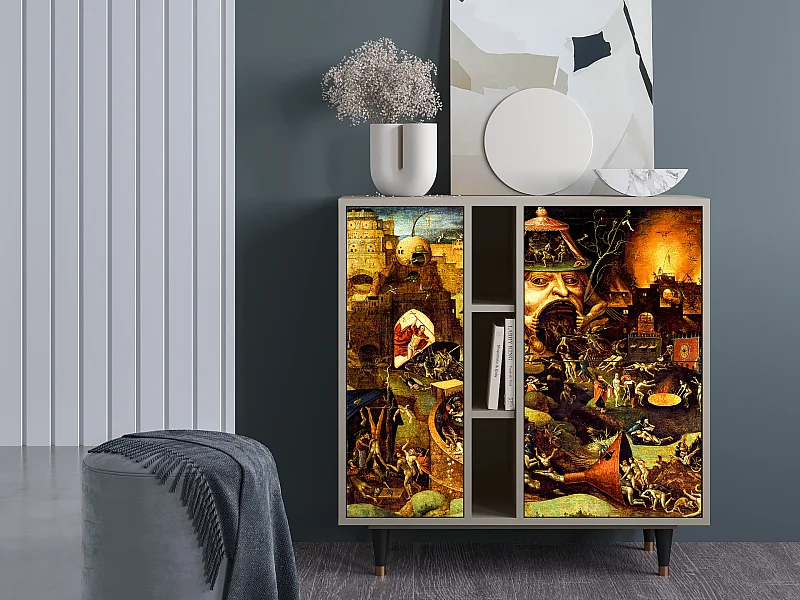 Kredens - 94х96х41 cm - BS5 - Christ in Limbo, Piaskowy