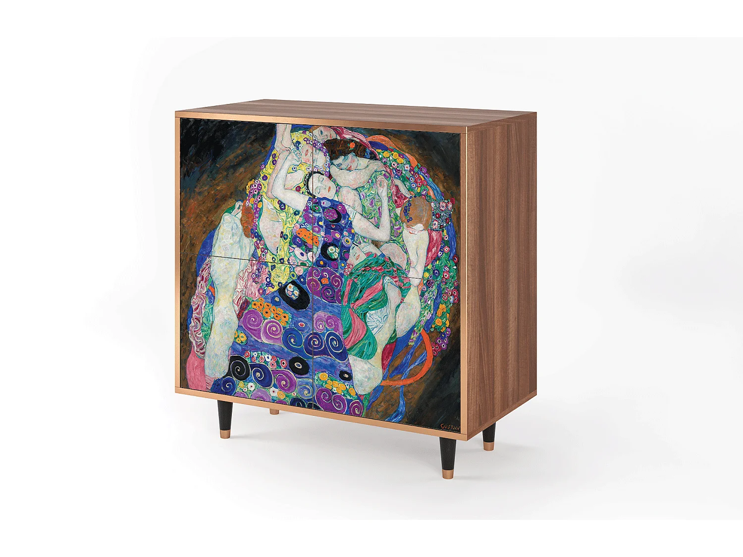 Buffet - 94x96x48 cm - BS3 - The Maiden by Klimt, Noyer