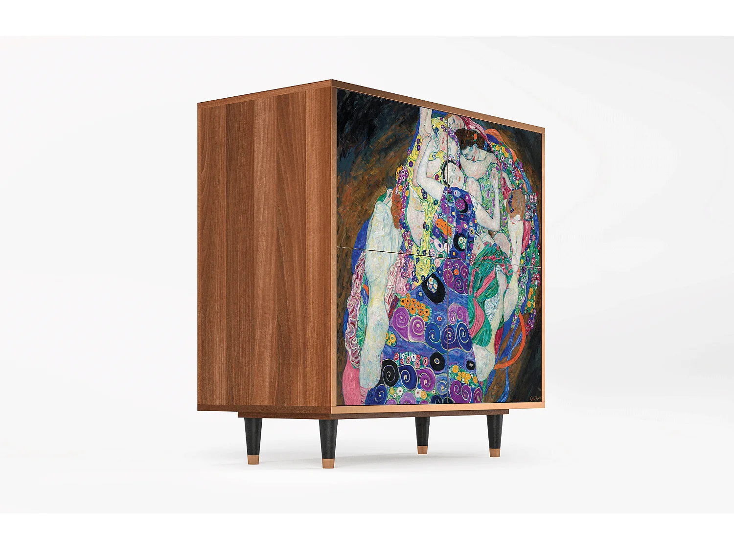 Buffet - 94x96x48 cm - BS3 - The Maiden by Klimt, Noyer