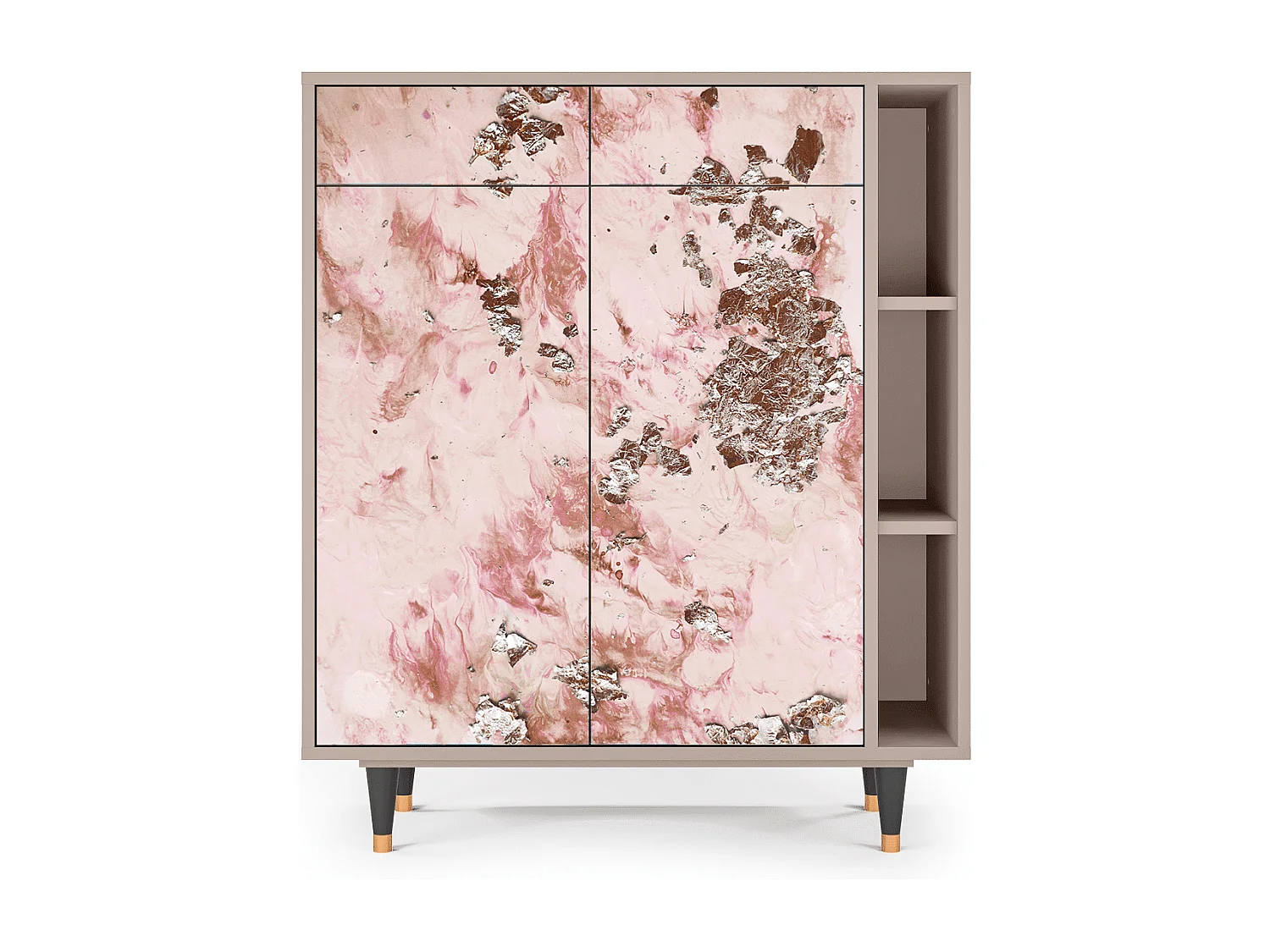 Dressoir - 96х110х41 cm - BS6 - Cotton Candy, Latte