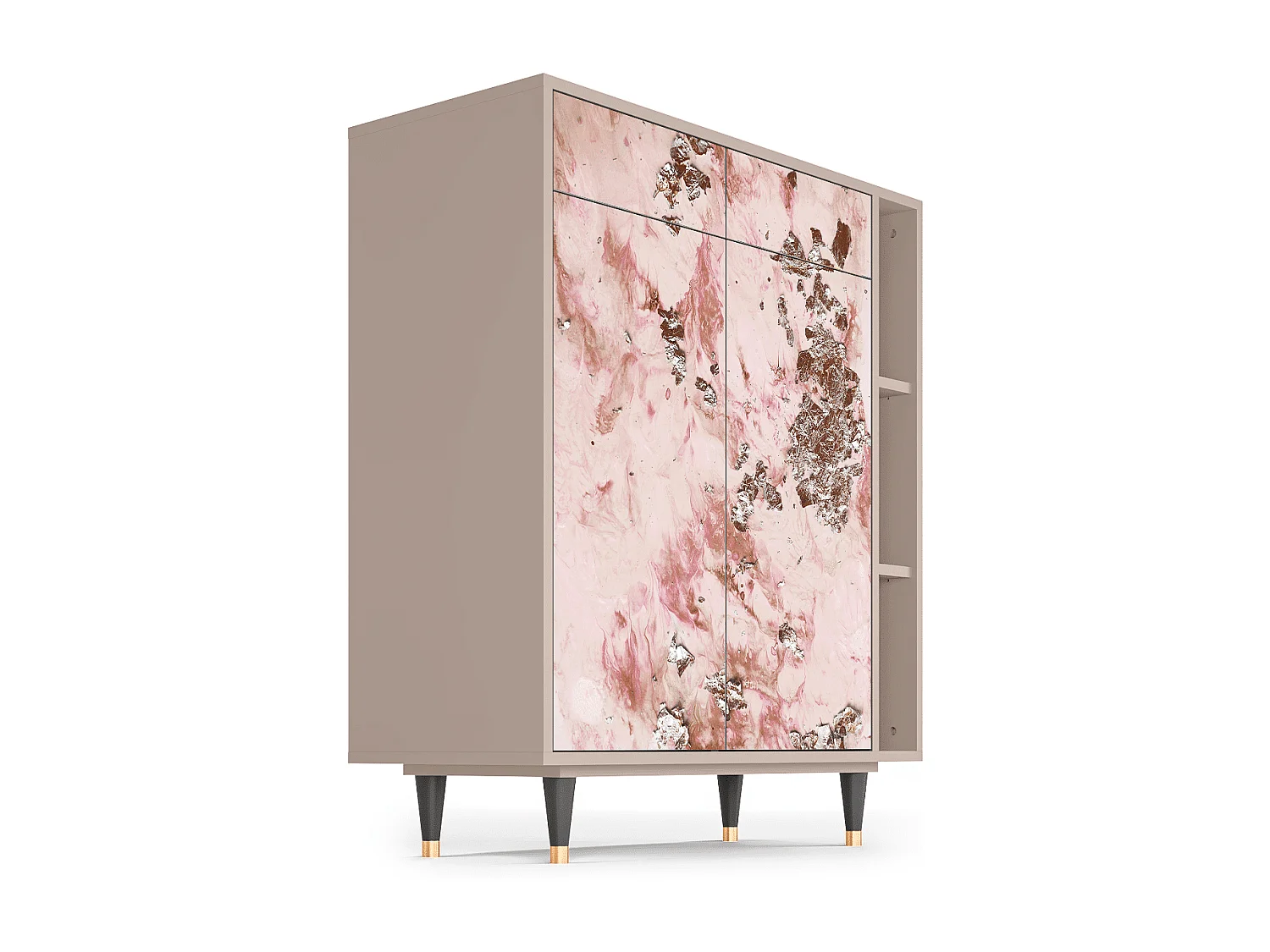 Dressoir - 96х110х41 cm - BS6 - Cotton Candy, Latte