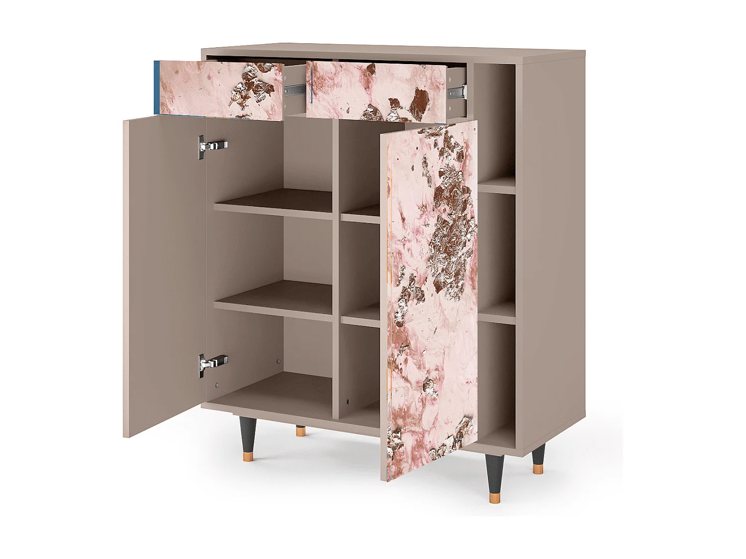 Dressoir - 96х110х41 cm - BS6 - Cotton Candy, Latte