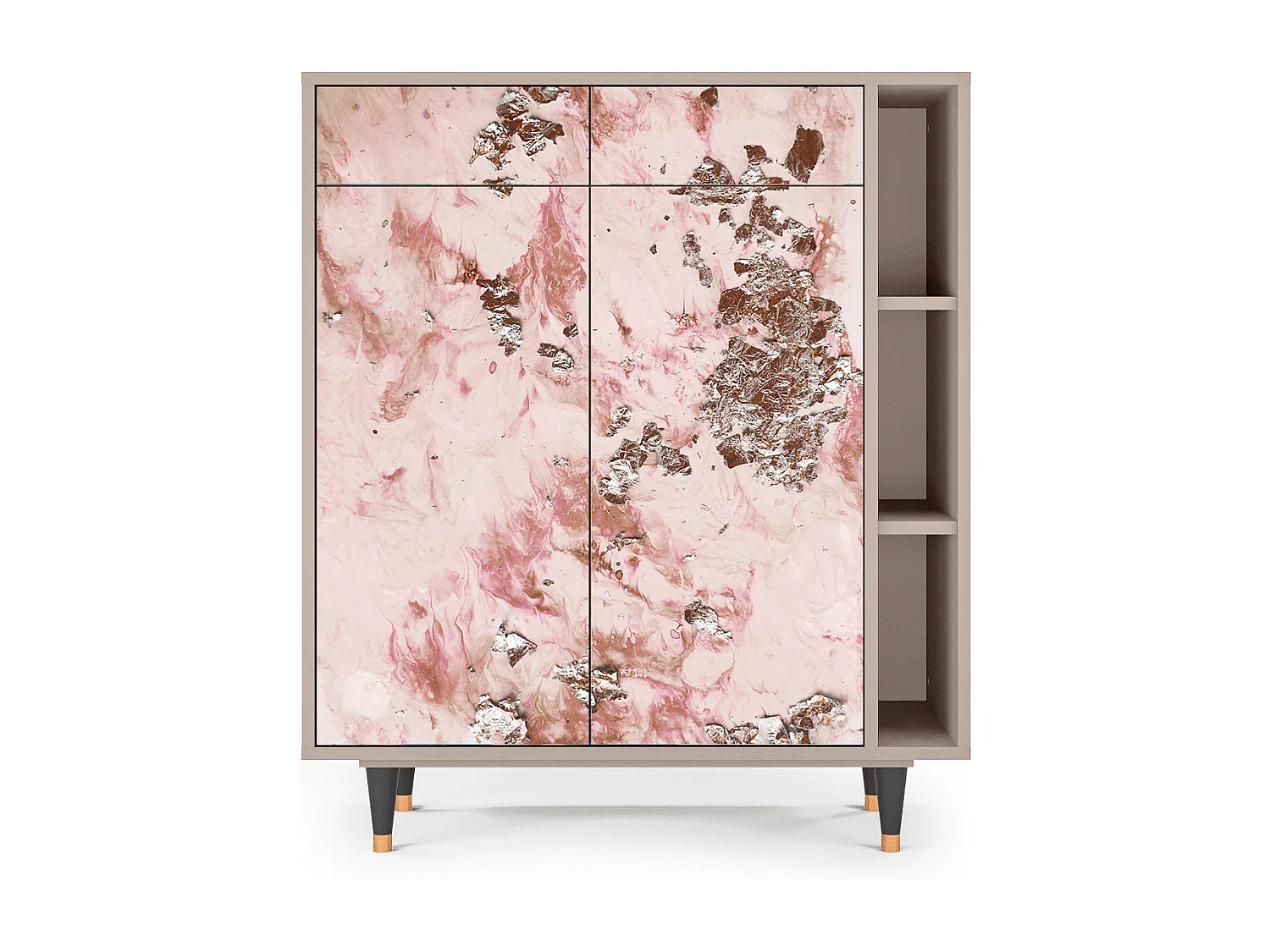 Dressoir - 96х110х41 cm - BS6 - Cotton Candy, Latte