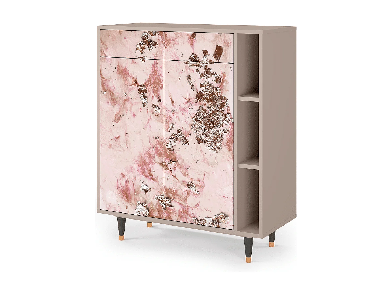 Dressoir - 96х110х41 cm - BS6 - Cotton Candy, Latte