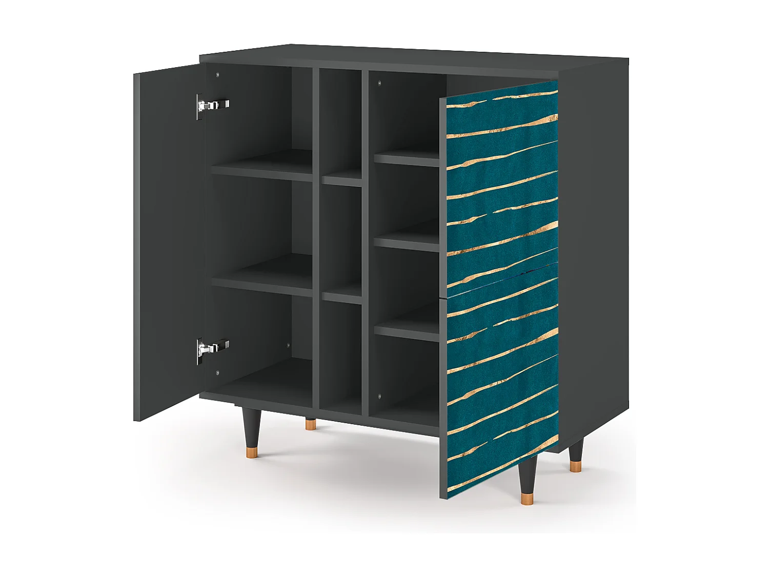 Dressoir - 94х96х41 cm - BS5 - Ocean Drive, Antraciet