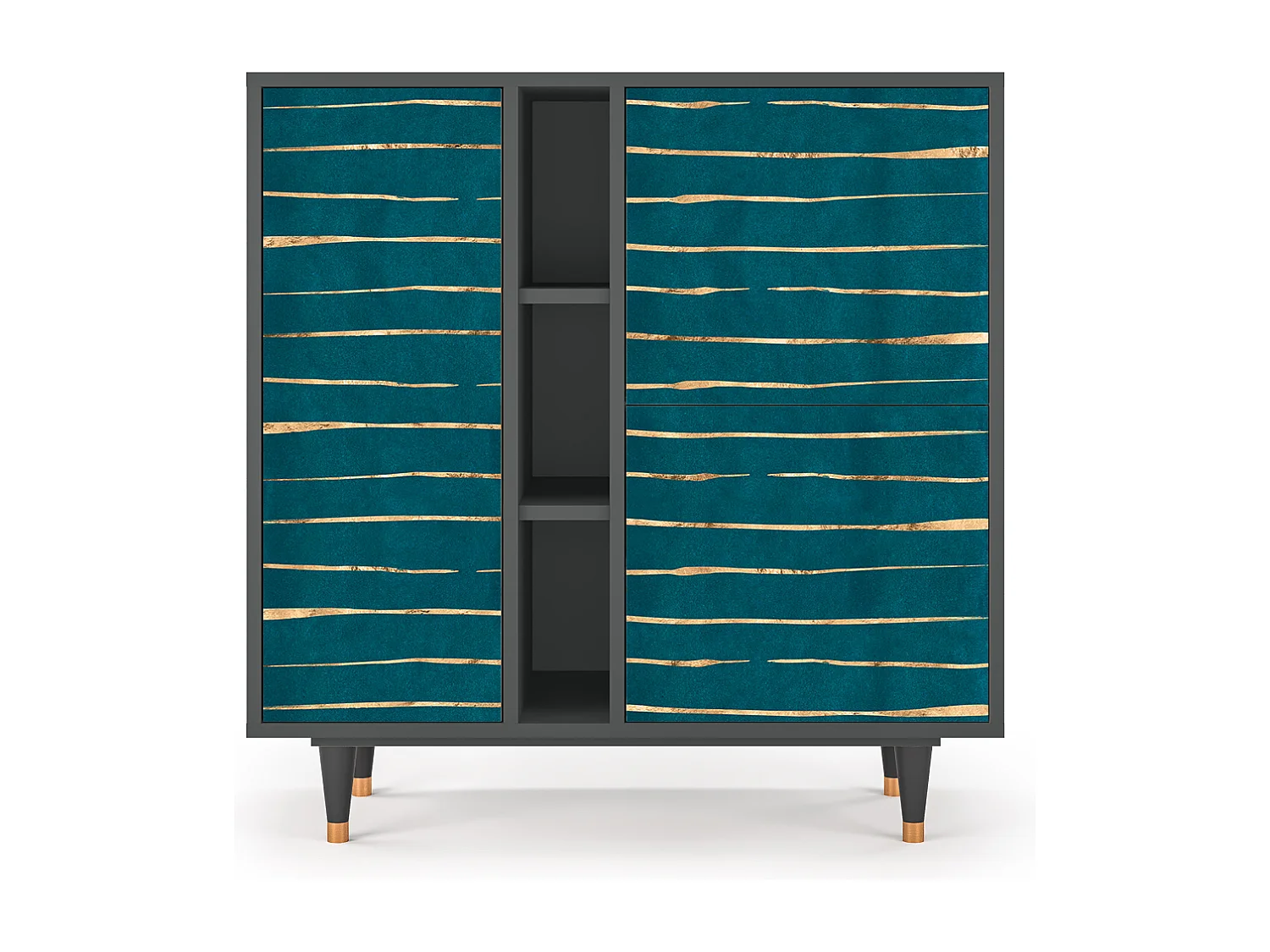 Kredens - 94х96х41 cm - BS5 - Ocean Drive, Antracyt