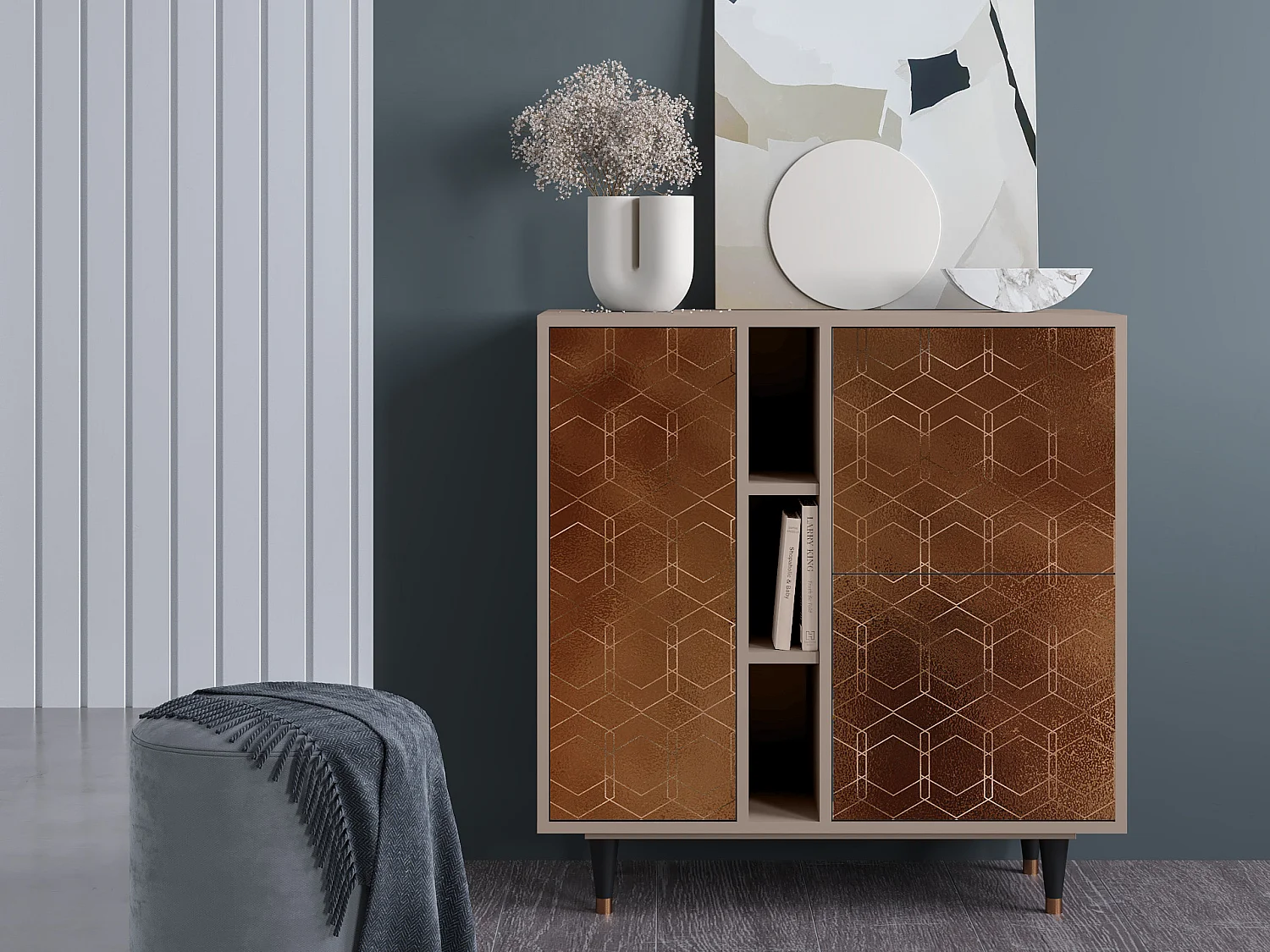 Aparador - 94х96х41 cm - BS5 - Chocolate Bar, Latte