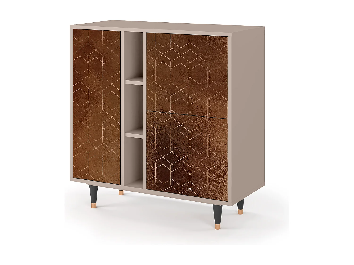 Aparador - 94х96х41 cm - BS5 - Chocolate Bar, Latte