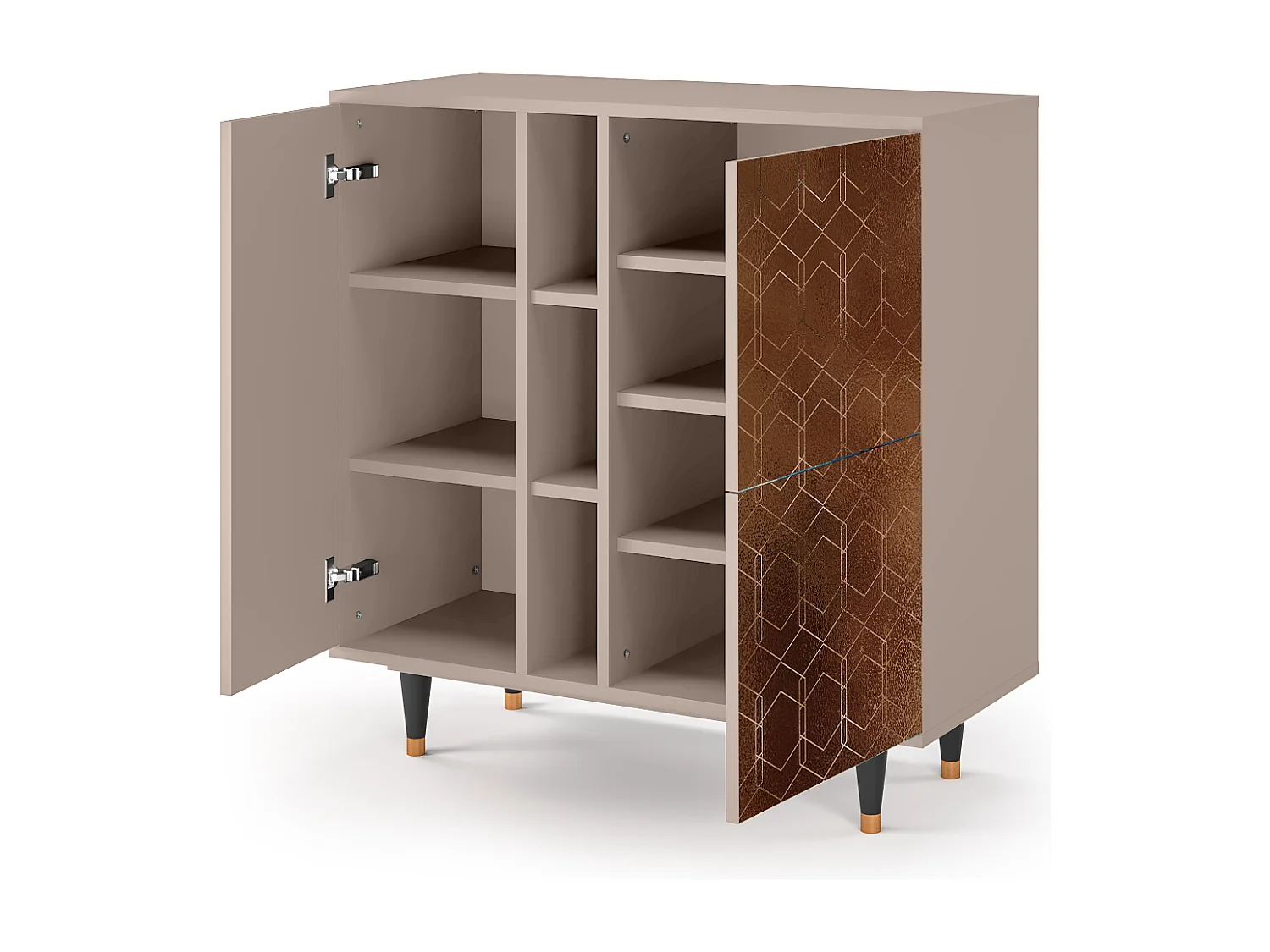 Aparador - 94х96х41 cm - BS5 - Chocolate Bar, Latte