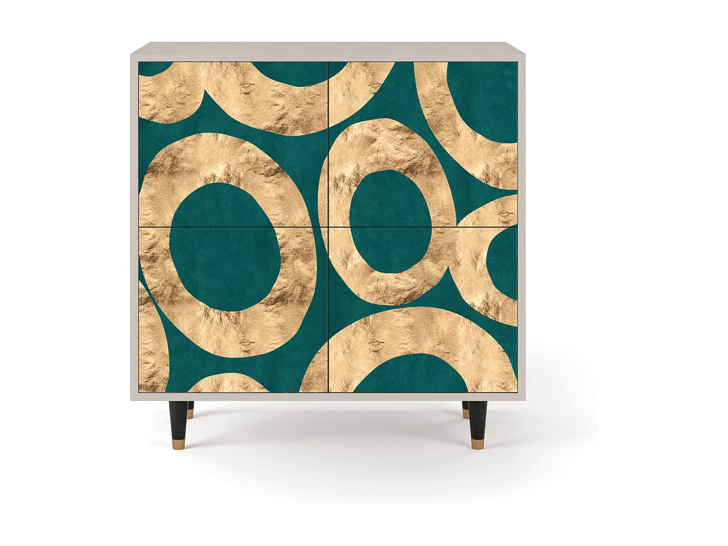 Kredens - 94x96x48 cm - BS3 - Zircon Sphere, Piaskowy