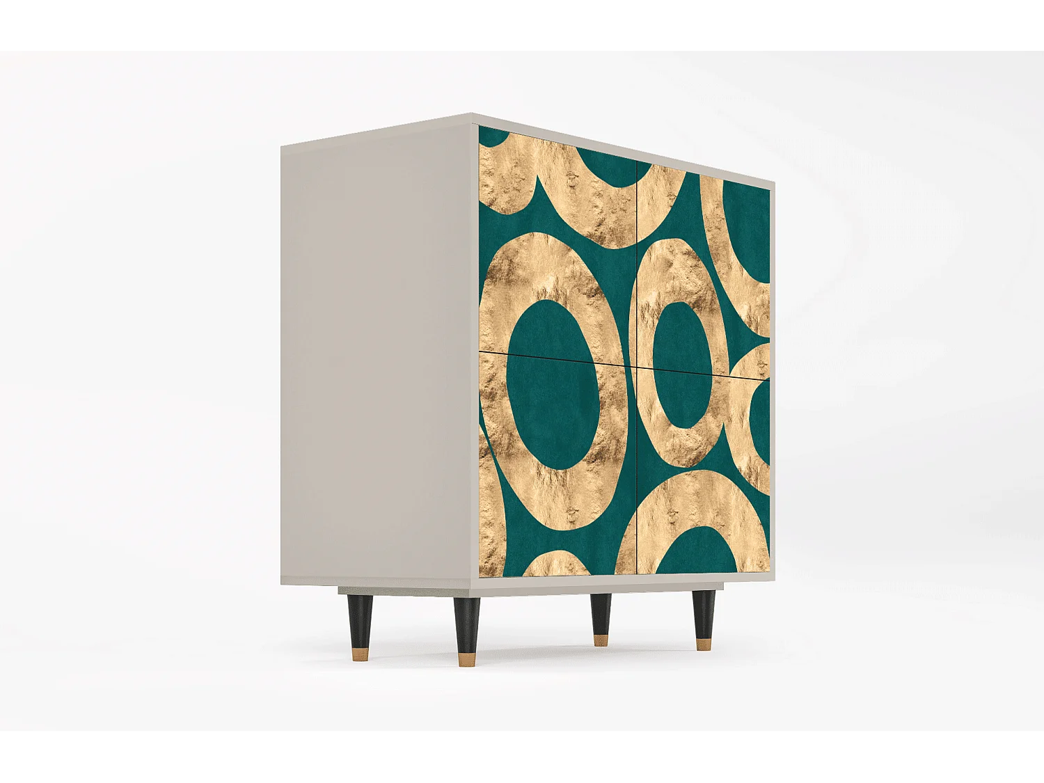 Kredens - 94x96x48 cm - BS3 - Zircon Sphere, Piaskowy