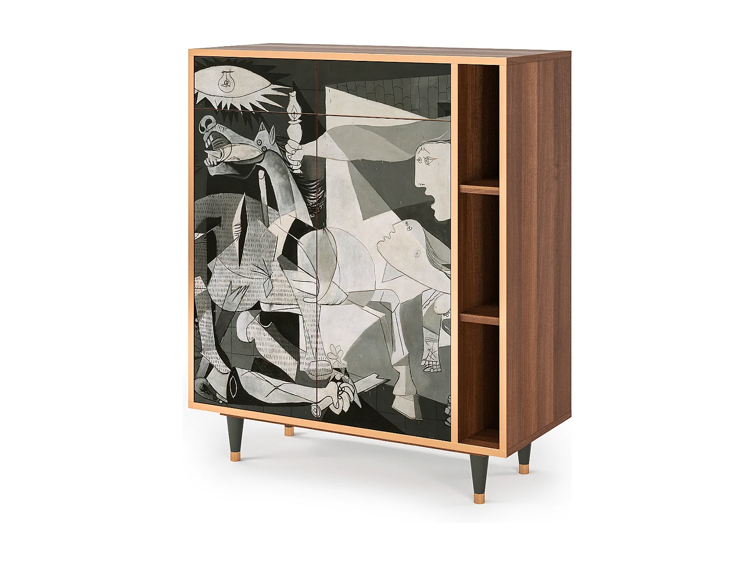 Aparador - 96х110х41 cm - BS6 - Guernica by Picasso, Nogueira
