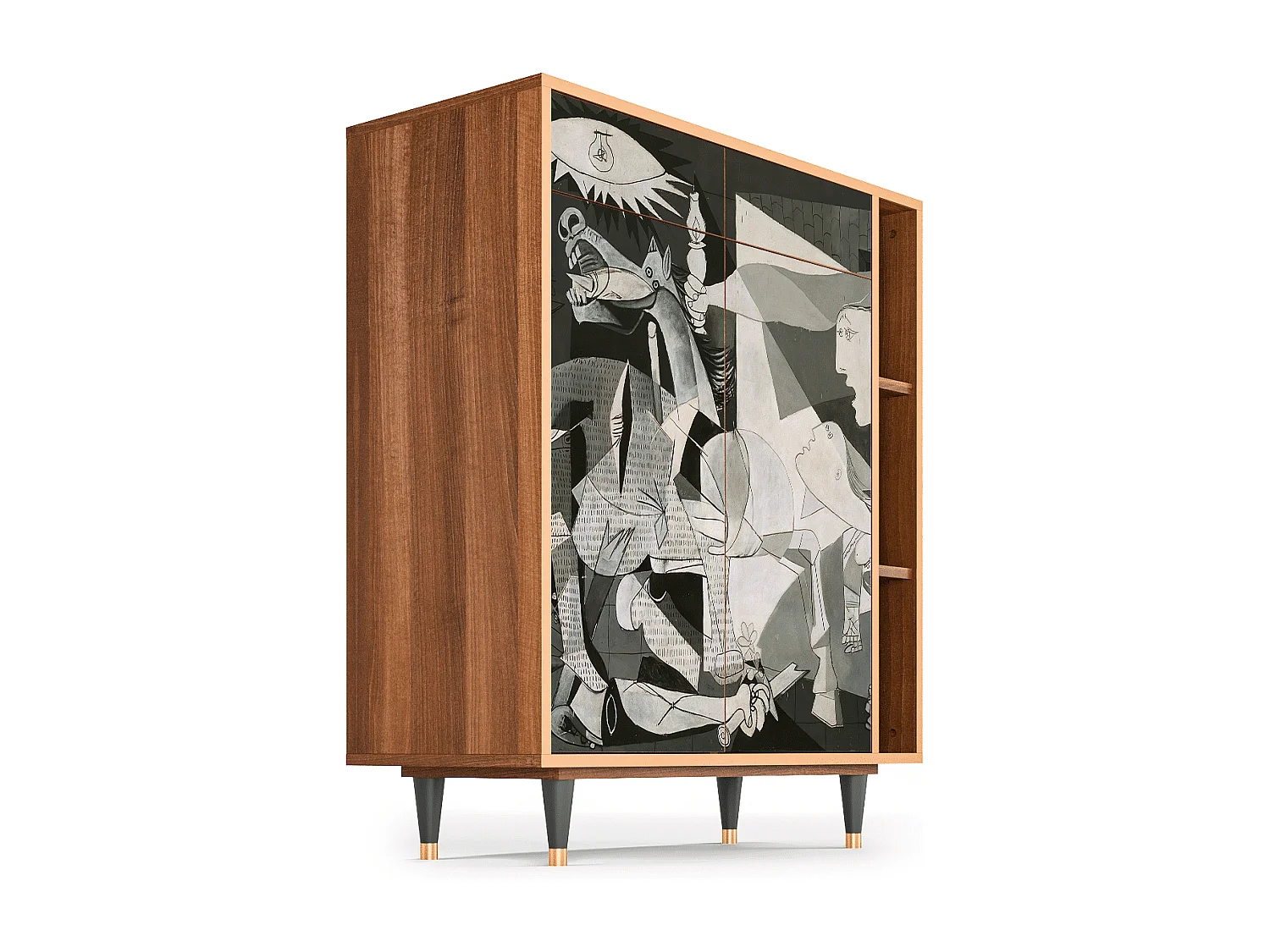 Aparador - 96х110х41 cm - BS6 - Guernica by Picasso, Nogueira