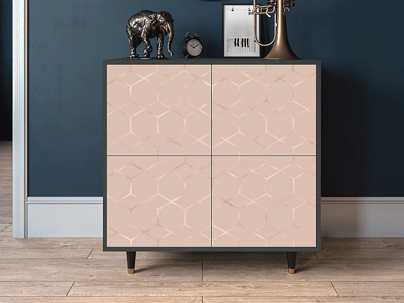 Dressoir - 94x96x48 cm - BS3 - Rose Honeycomb, Antraciet