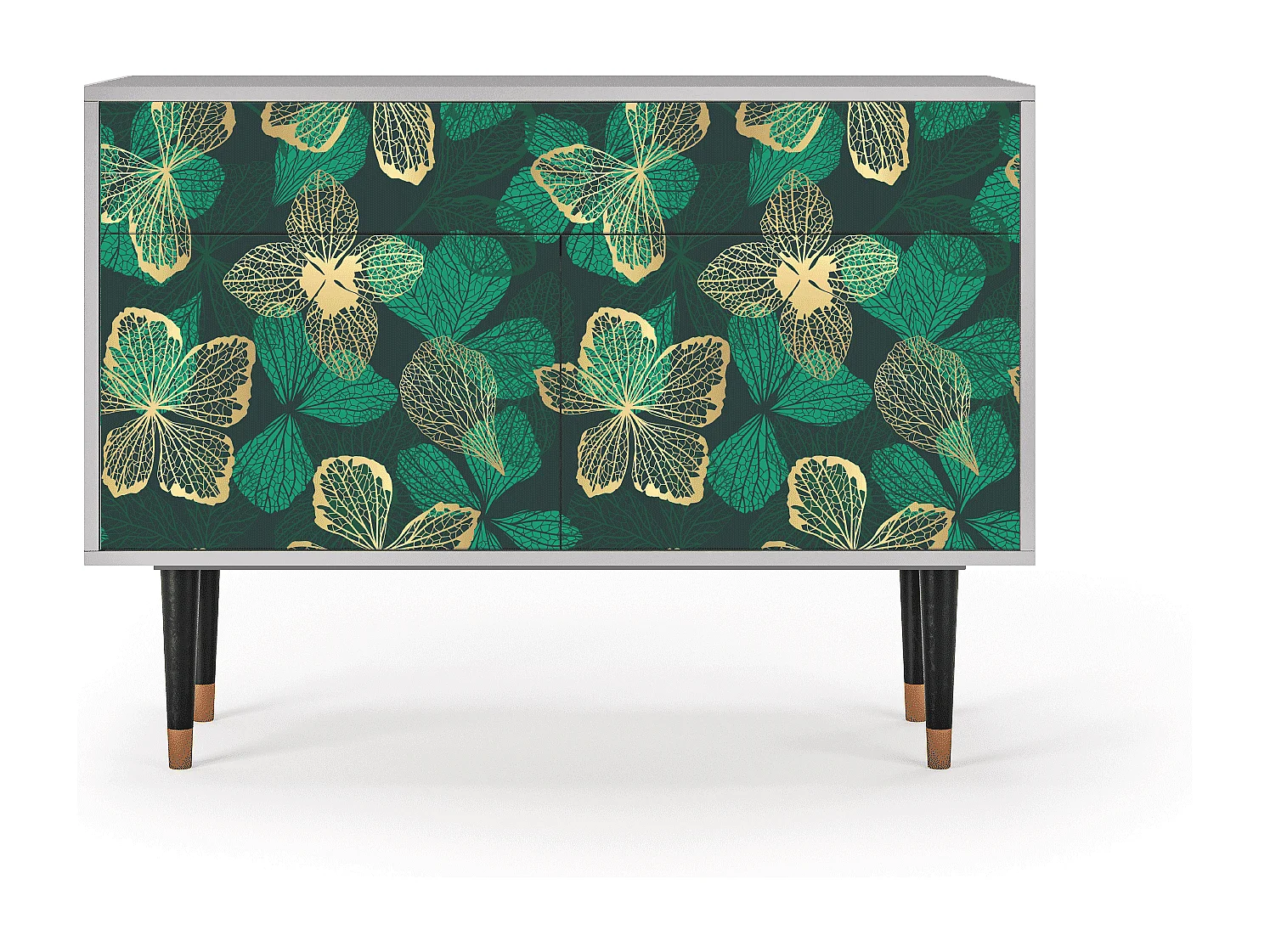 Buffet - 115x85x48 cm - BS4 - Green Flower, Gris