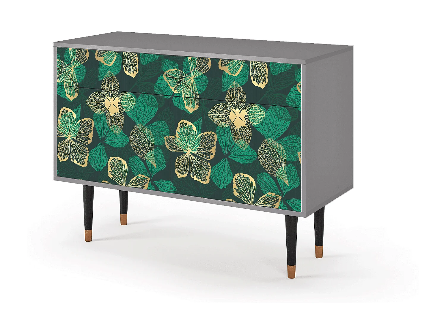 Buffet - 115x85x48 cm - BS4 - Green Flower, Gris