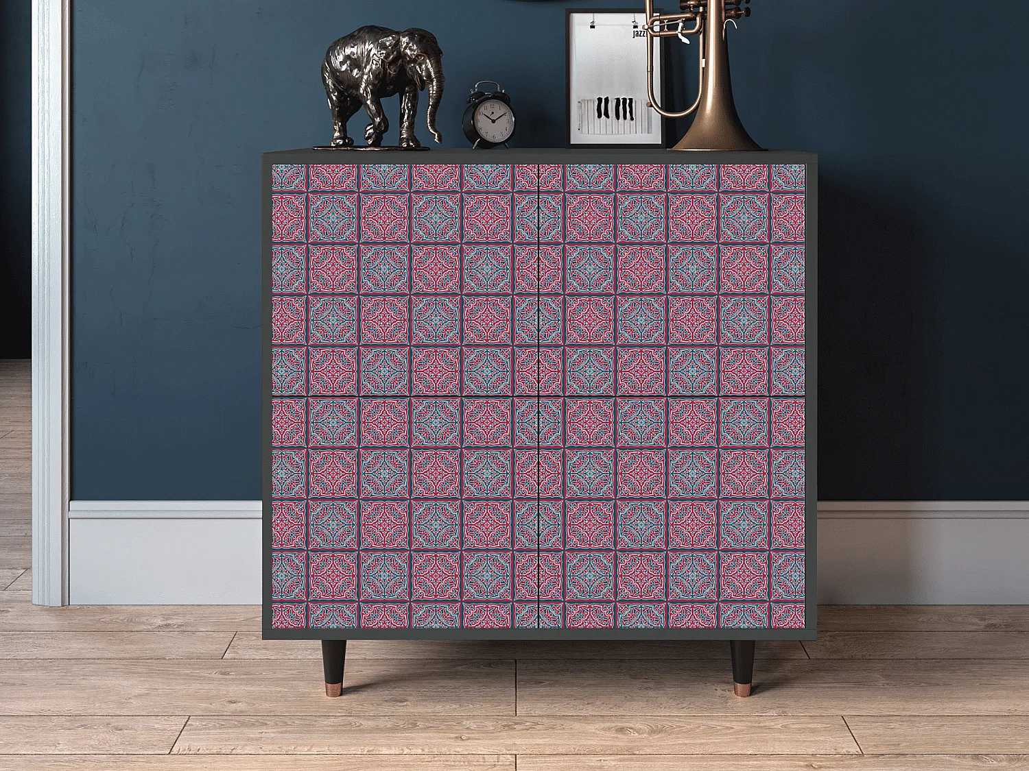 Buffet - 94x96x48 cm - BS3 - Riviera Mosaic, Anthracite