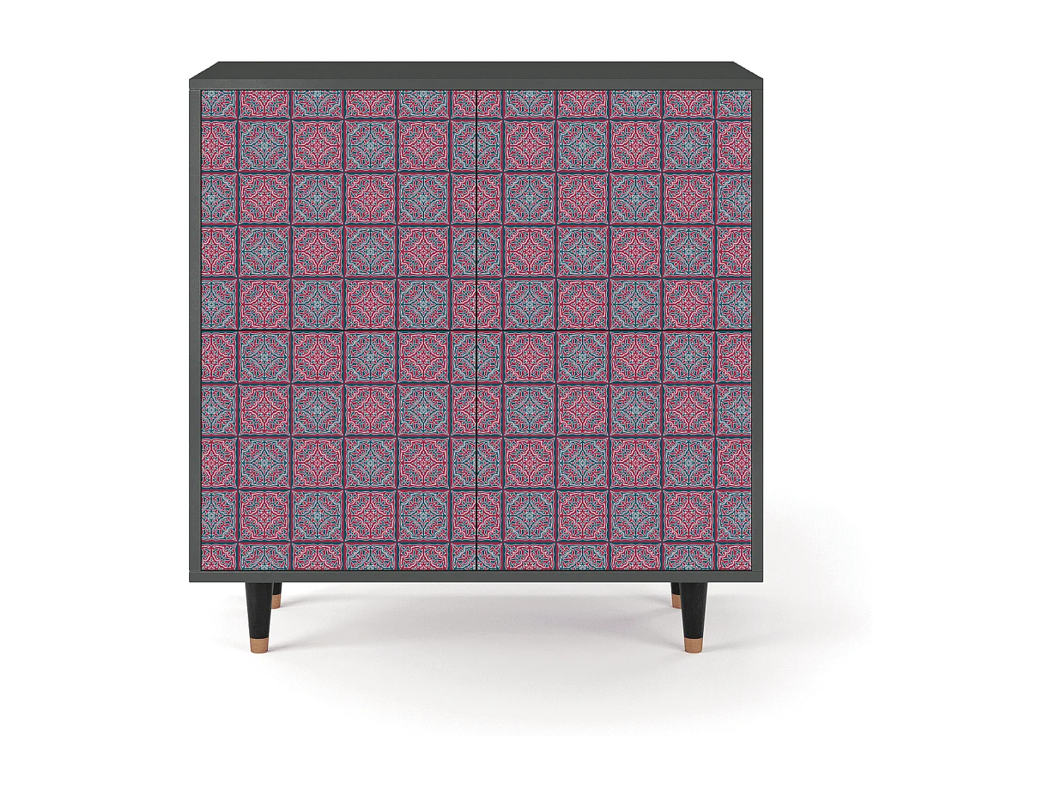 Dressoir - 94x96x48 cm - BS3 - Riviera Mosaic, Antraciet
