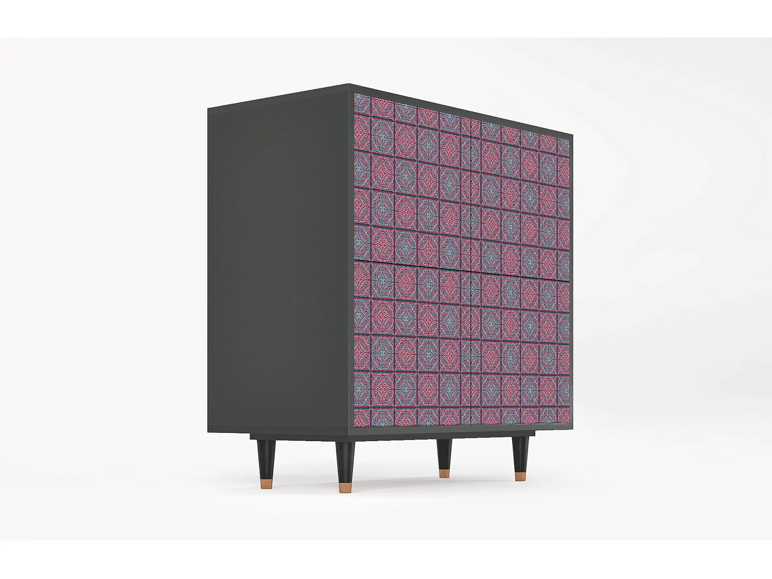 Dressoir - 94x96x48 cm - BS3 - Riviera Mosaic, Antraciet