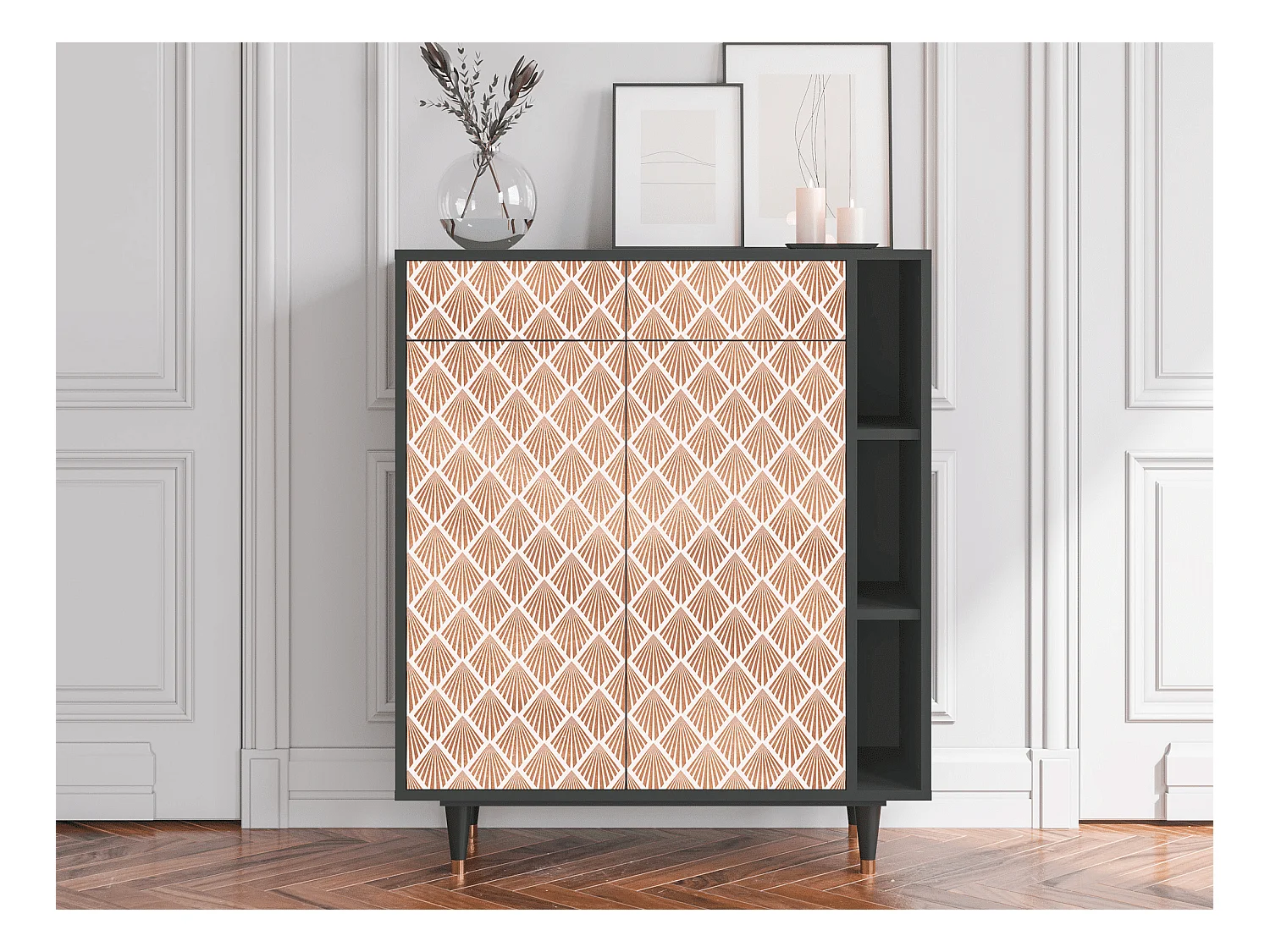 Buffet - 96х110х41 cm - BS6 - Pastel Sunrise, Anthracite