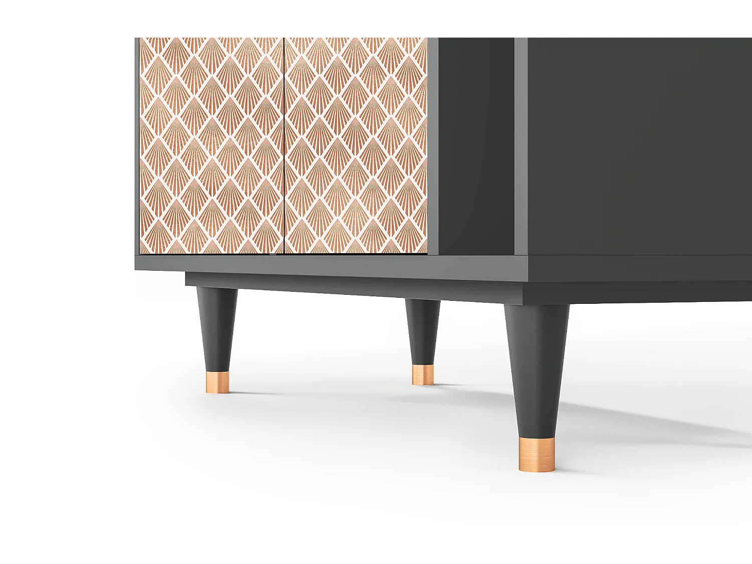 Credenza - 96х110х41 cm - BS6 - Pastel Sunrise, Antracite