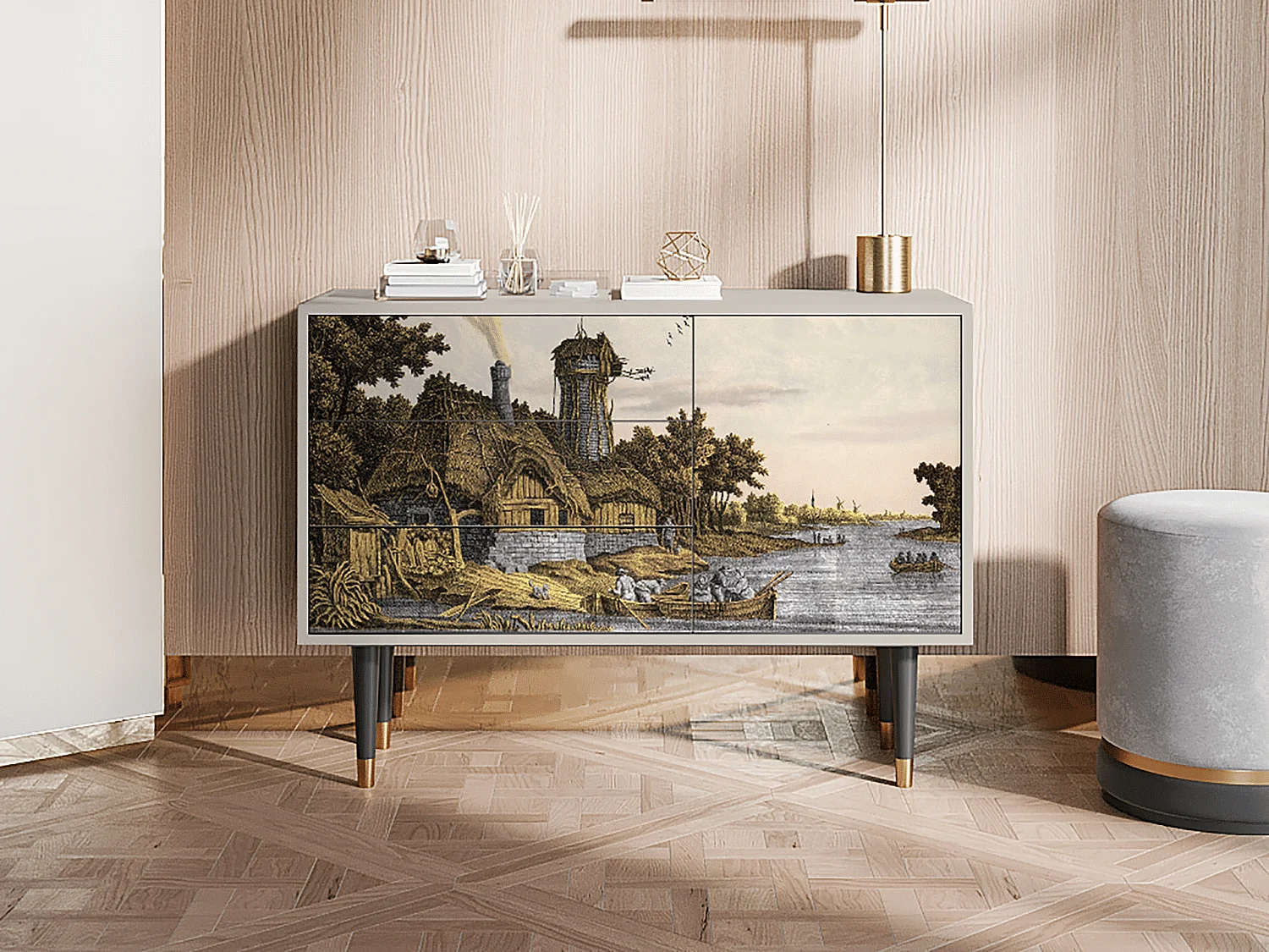 Credenza - 115х84х41 cm - S3 - Mill along a River, Sabbia