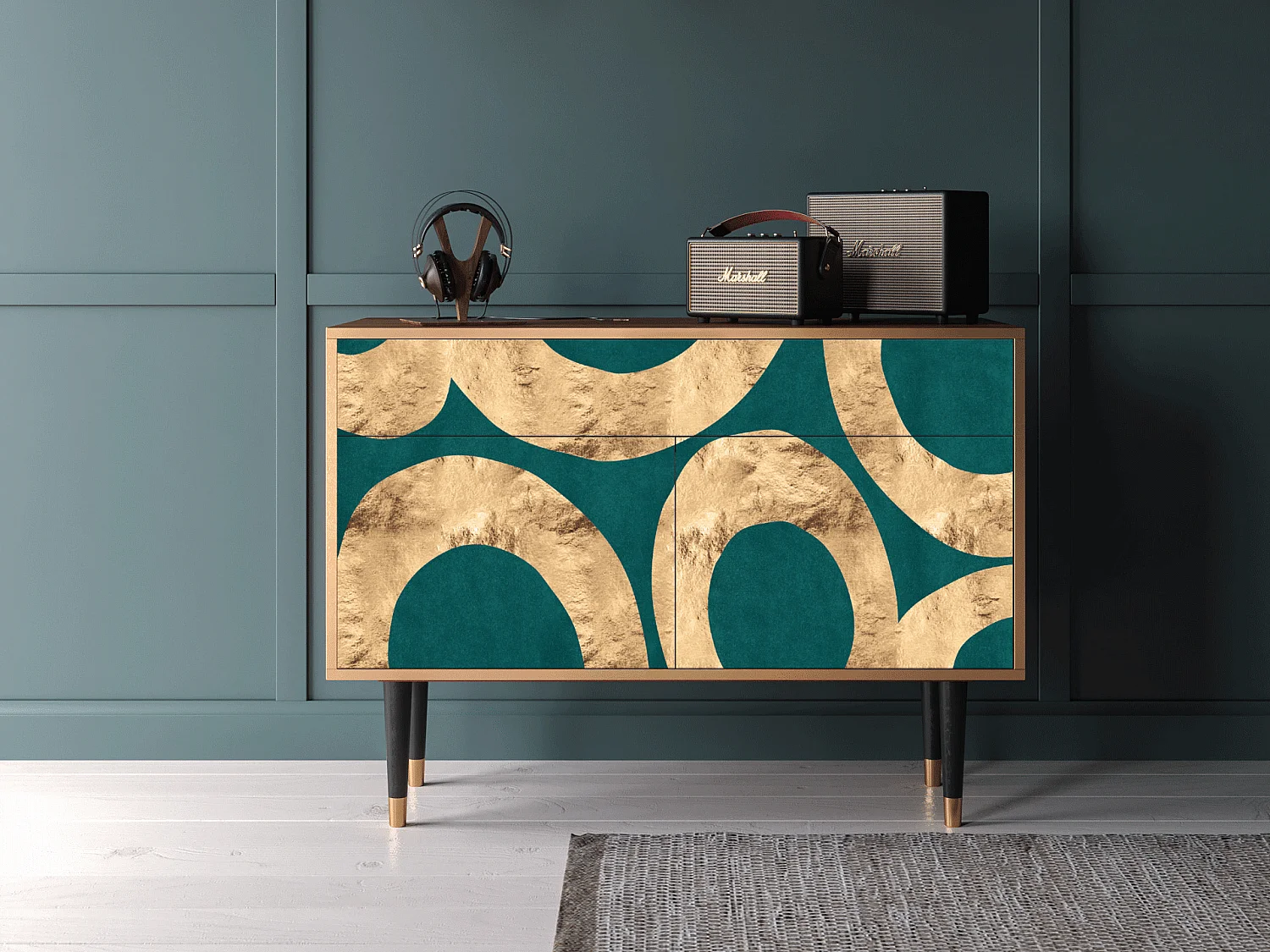 Kredens - 115x85x48 cm - BS4 - Zircon Sphere, Orzech