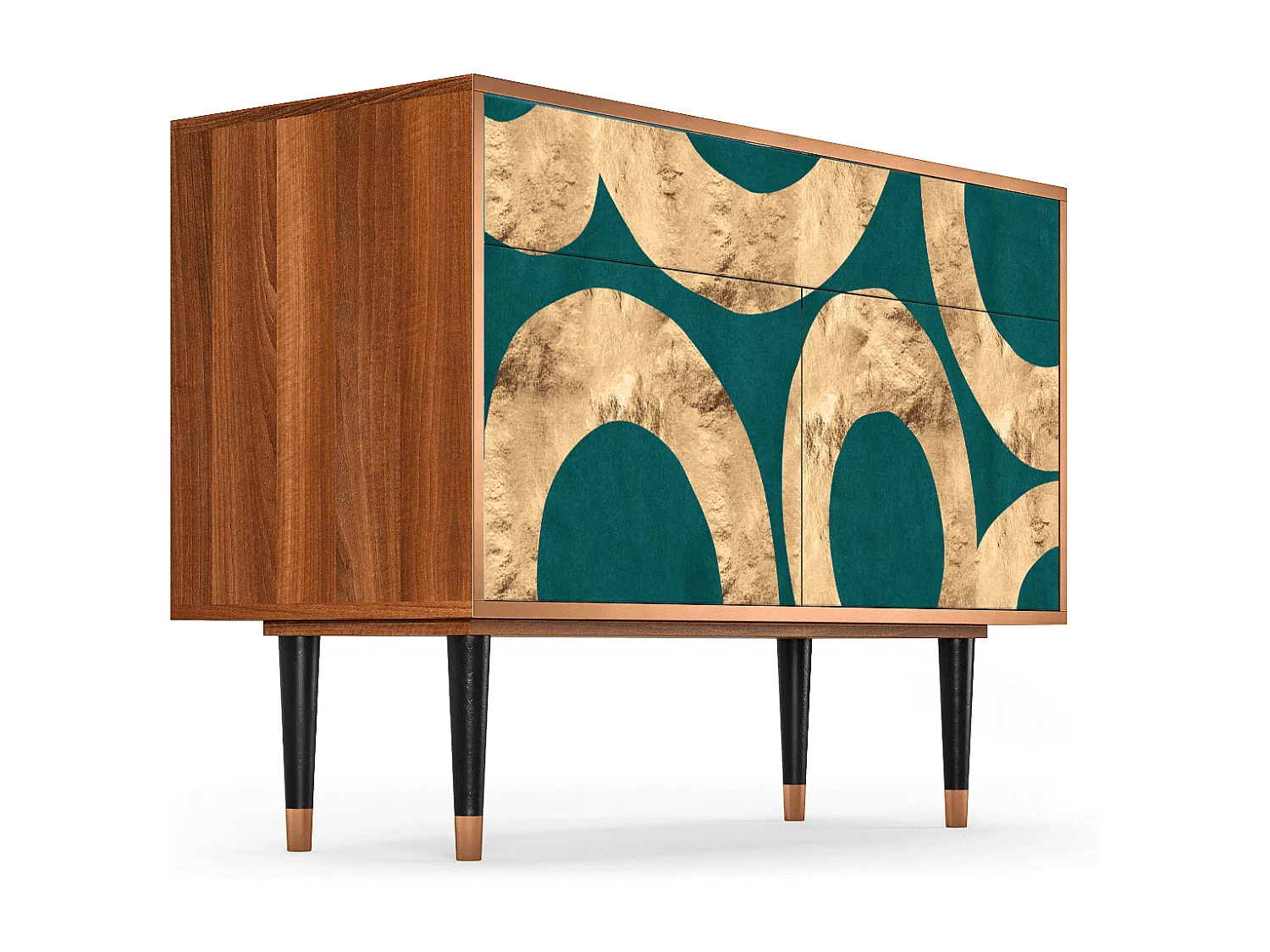 Kredens - 115x85x48 cm - BS4 - Zircon Sphere, Orzech