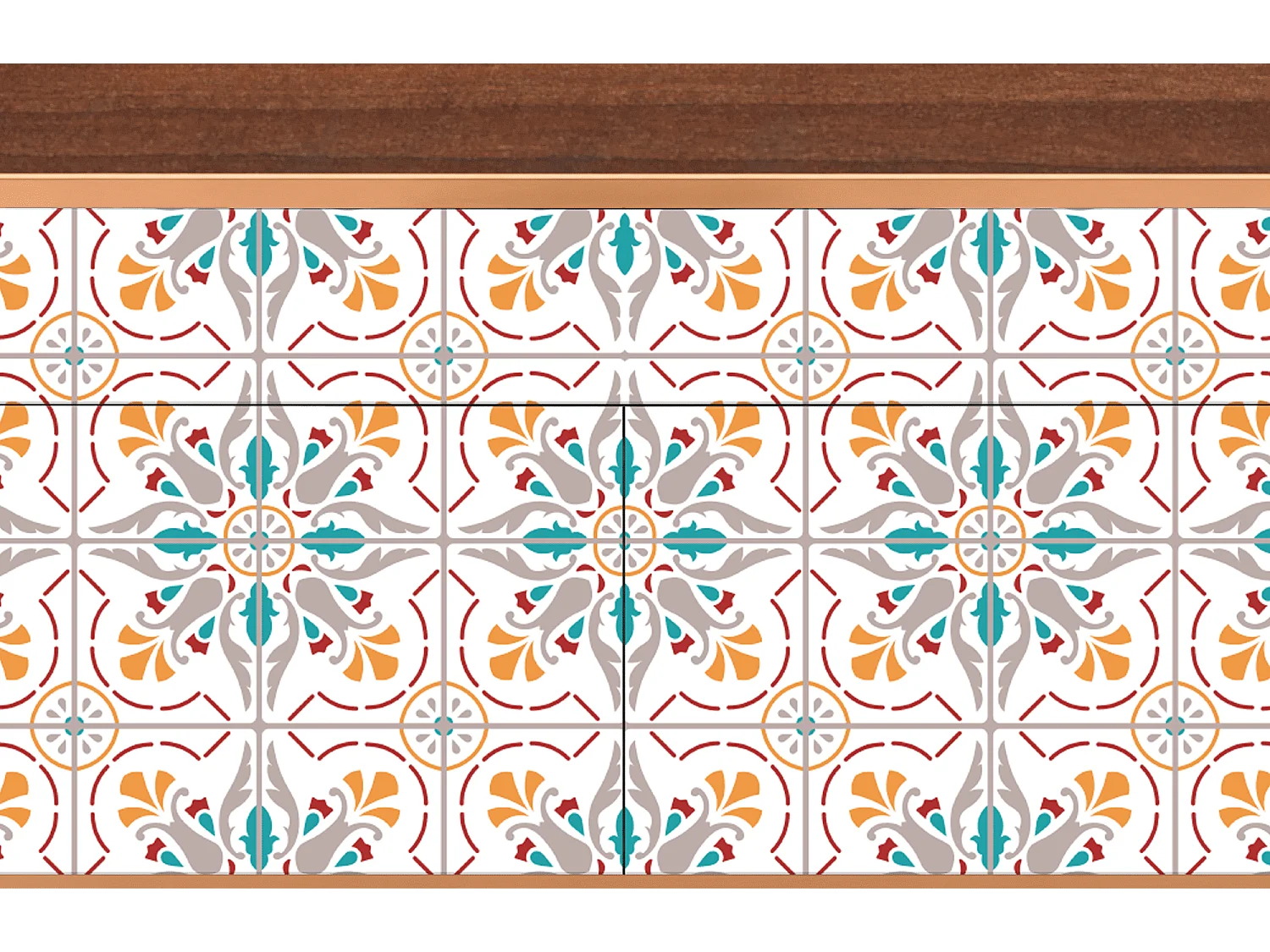 Aparador - 115x85x48 cm - BS4 - Spring Ceramics, Nogueira