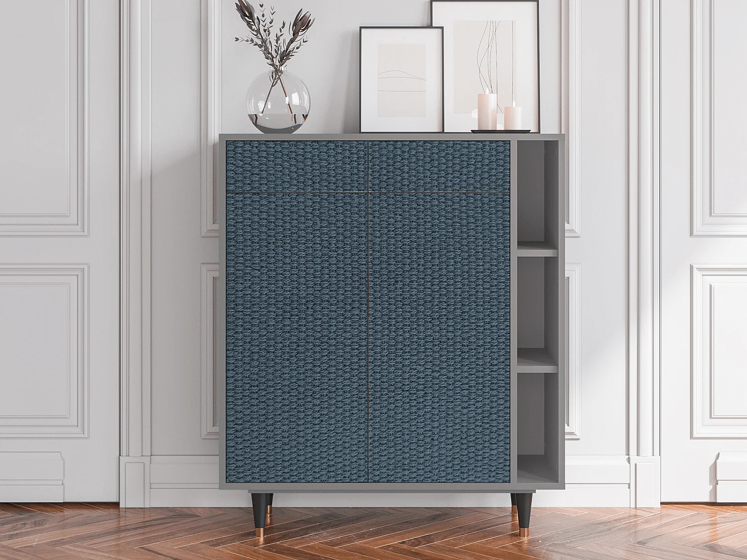 Buffet - 96х110х41 cm - BS6 - Knitted Pattern, Gris