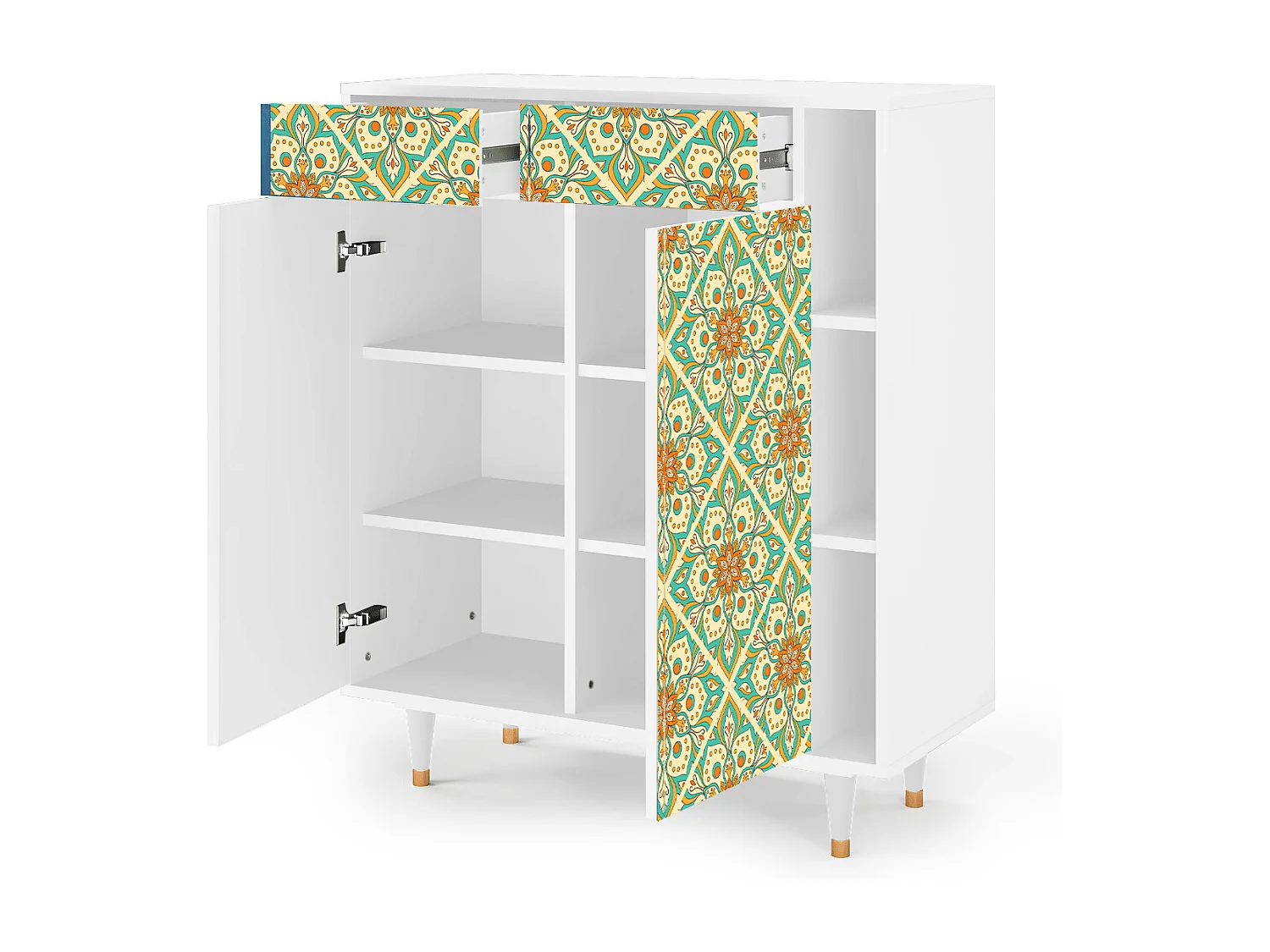 Buffet - 96х110х41 cm - BS6 - Hindu Daisy, Blanc