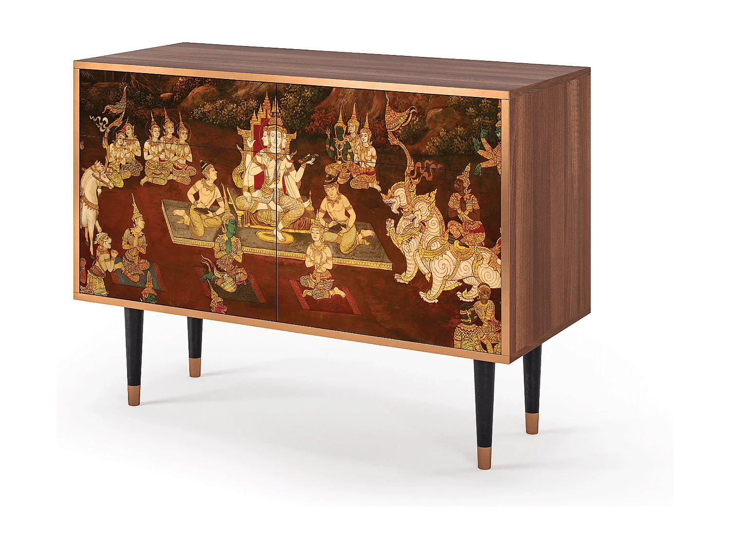 Credenza - 115x85x48 cm - BS4 - Malyavan, Noce