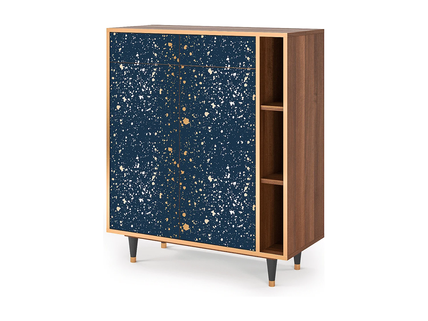 Kredens - 96х110х41 cm - BS6 - Starfall, Orzech