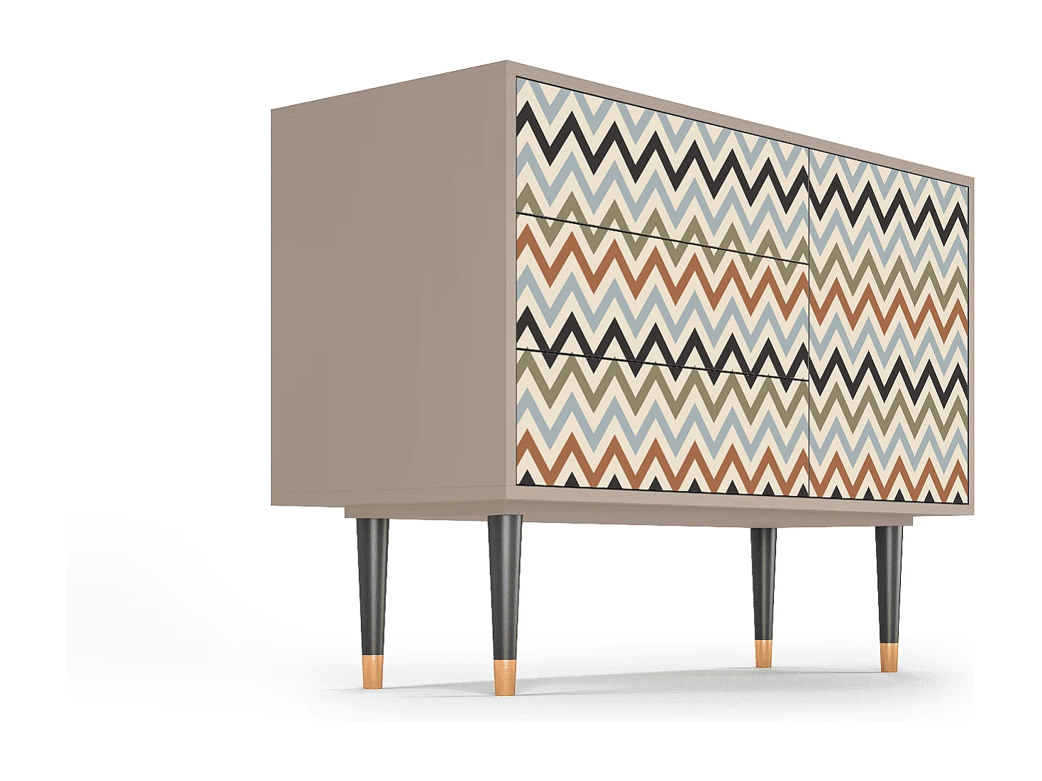 Aparador - 115х84х41 cm - S3 - Bright Ripple, Latte