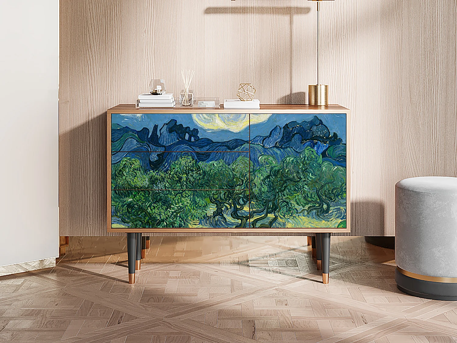 Credenza - 115х84х41 cm - S3 - The Oil Trees, Noce