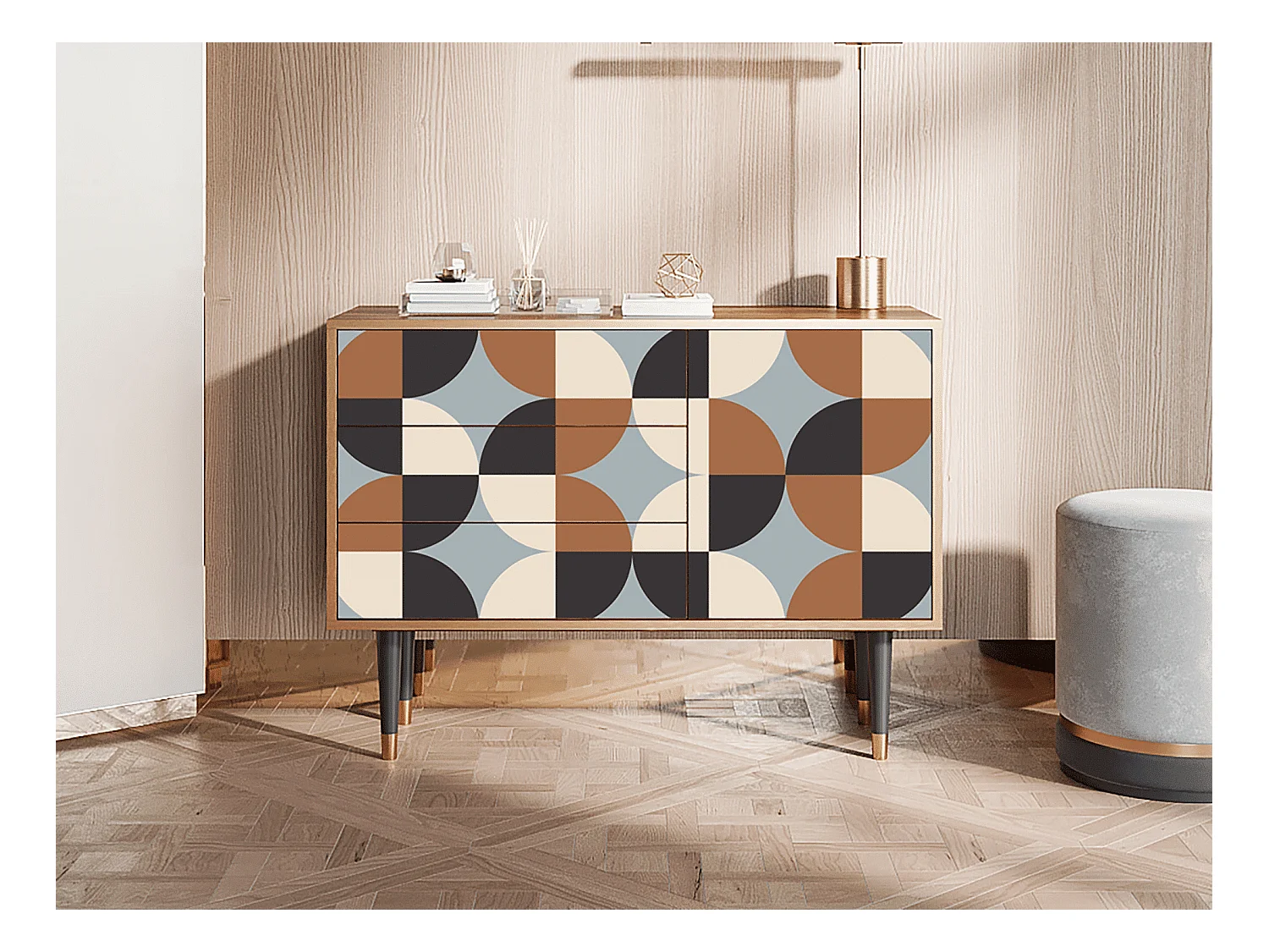 Buffet - 115х84х41 cm - S3 - Brown Sensation, Noyer