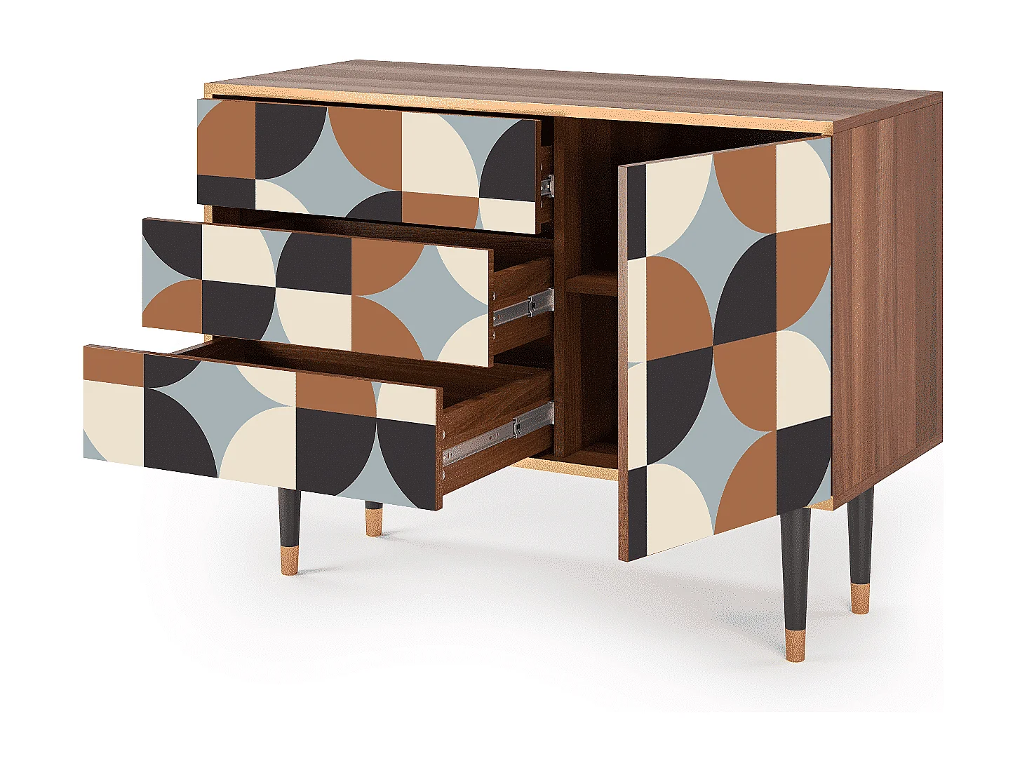 Aparador - 115х84х41 cm - S3 - Brown Sensation, Nogal